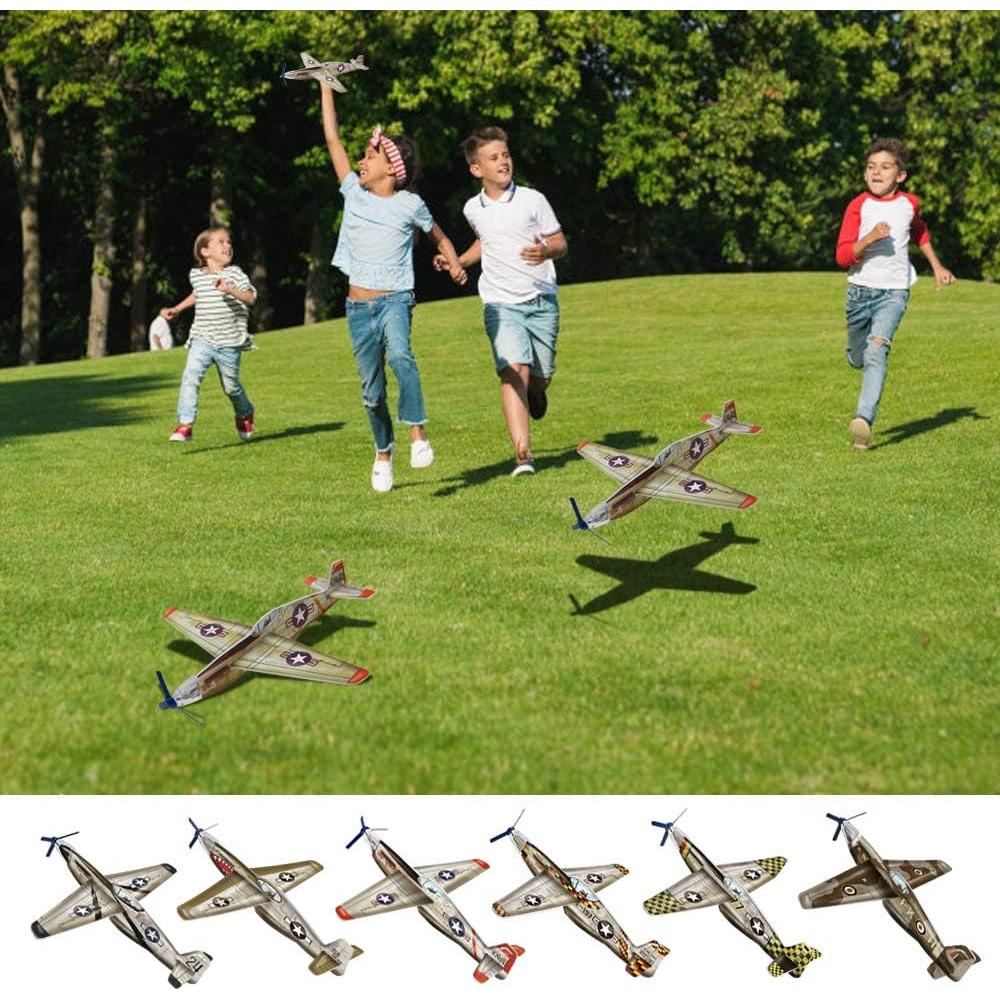 Paquete de 24 Aviones Planeadores JOYGOGO - 6 Diseños Diversos