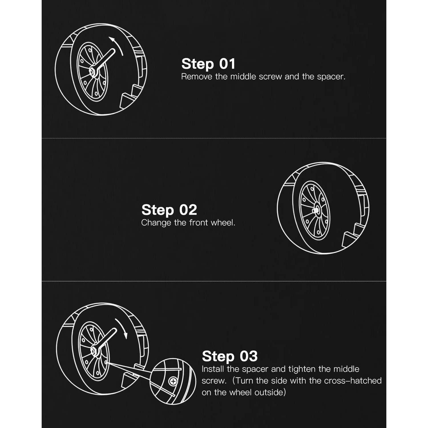 Rueda Frontal Stio GoKart para Ninebot Gokart Pro 1,49 kg