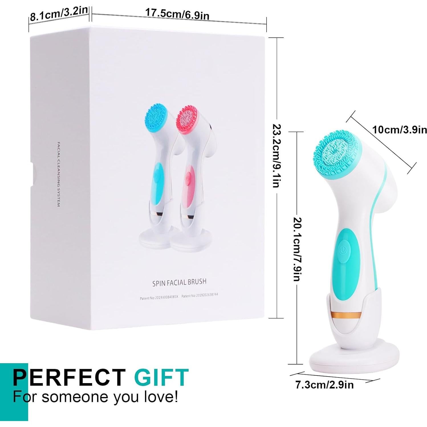 Cepillo Facial Eléctrico Yevsinbay con 3 Cabezas y 2 Velocidades