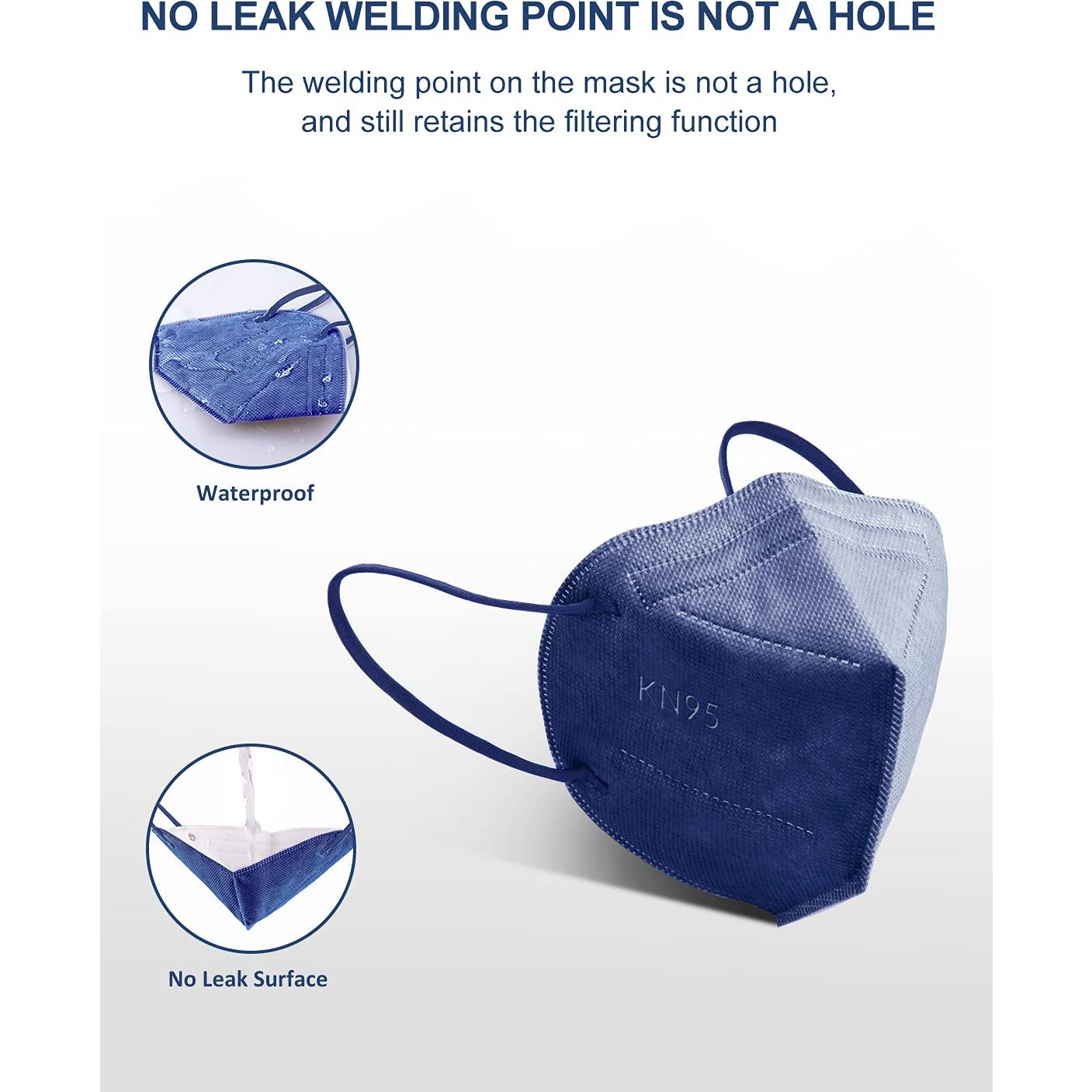 Mascarillas HUHETA KN95 100 Pcs Multicolor 5 Capas Adultos