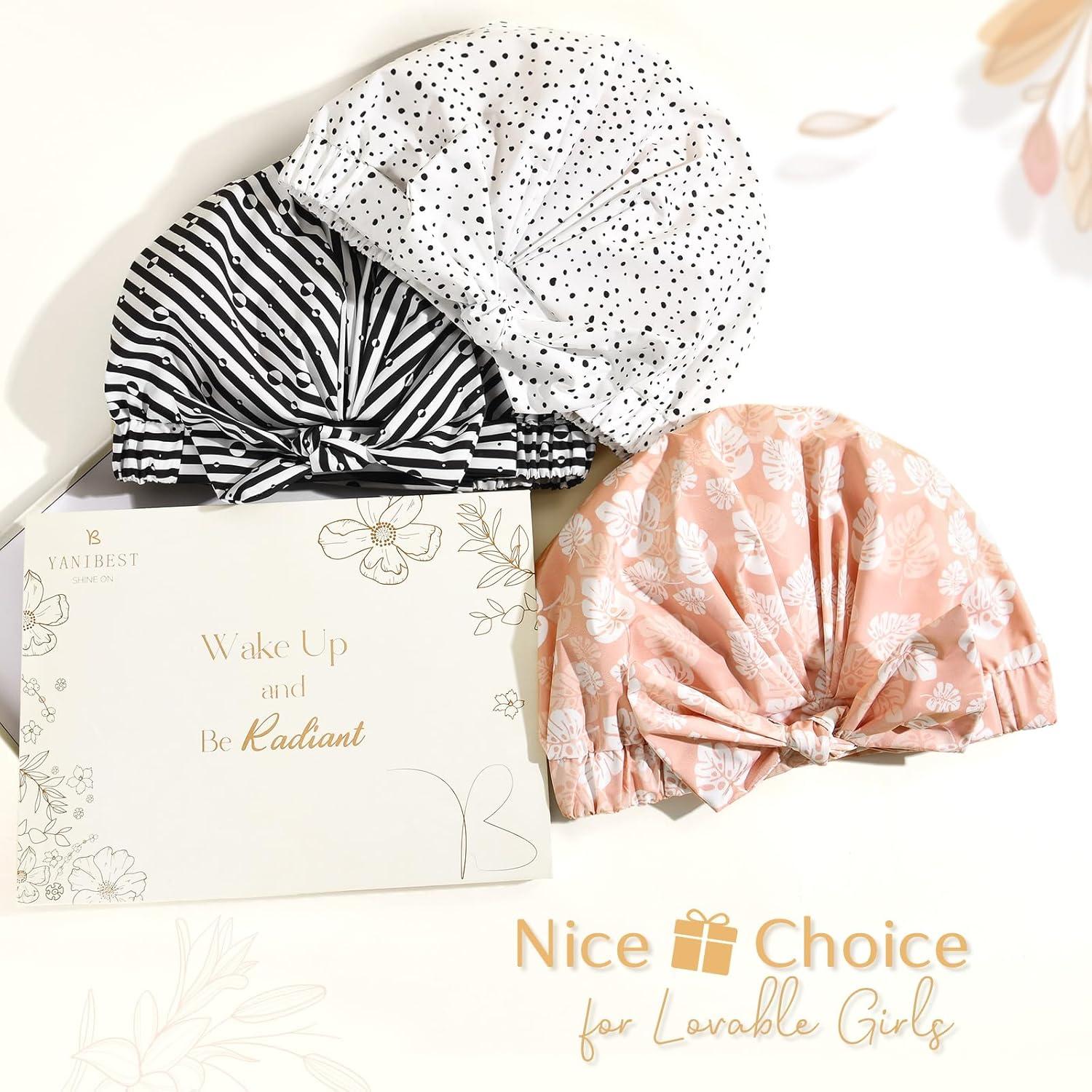 Gorro de Ducha Reutilizable Yanibest Rosa Impermeable Ajustable