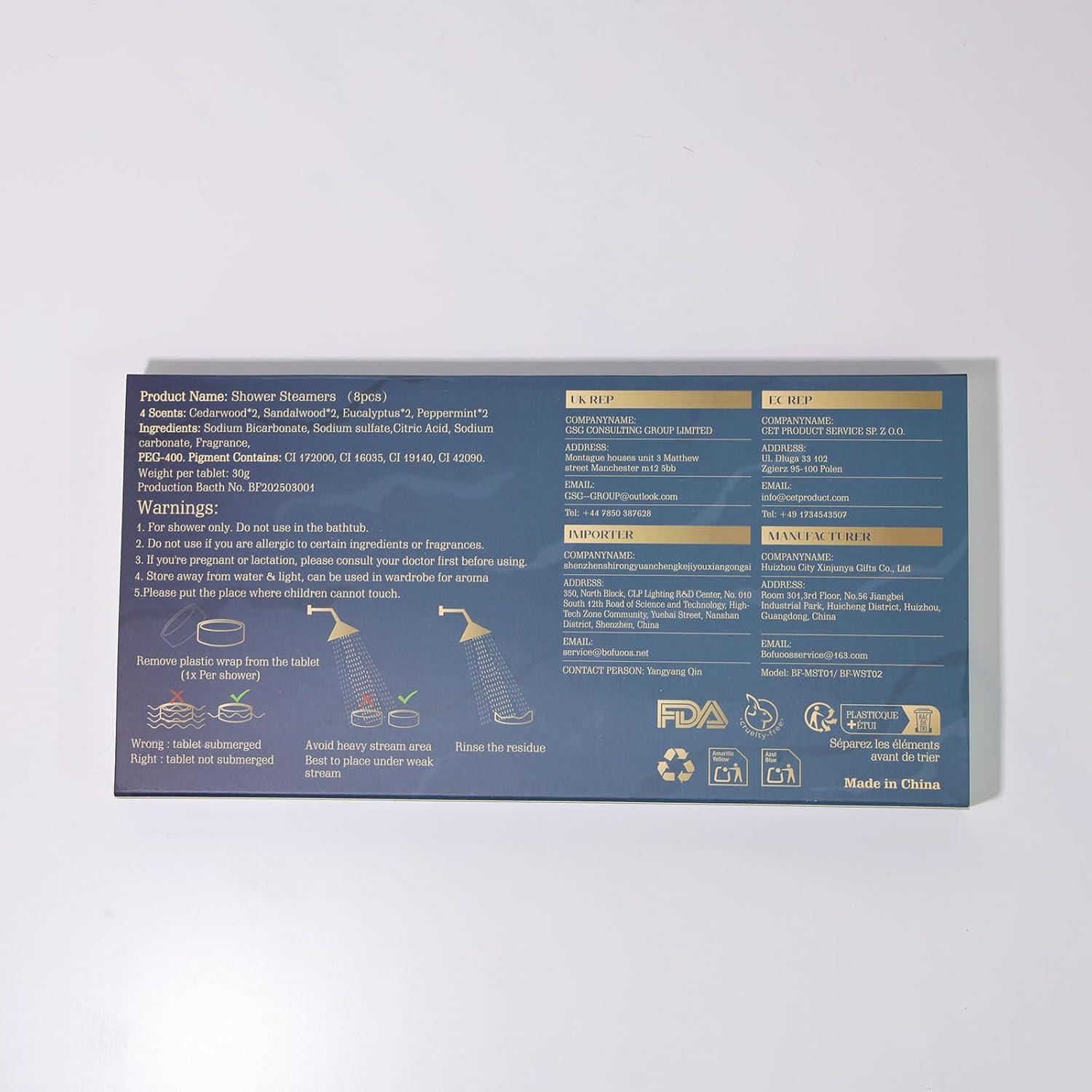 Baños de Vapor Aromaterapia Bofuoos - Regalo Hombre Azul