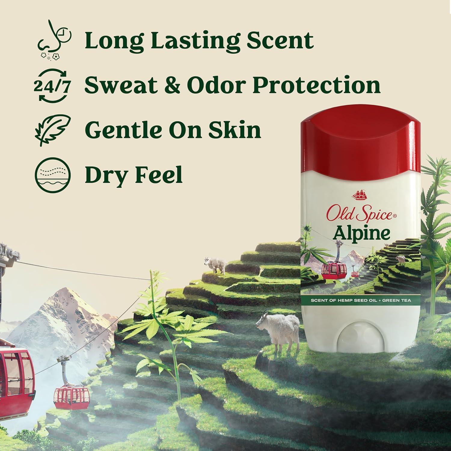 Antitranspirante y Desodorante Old Spice Alpine 3x73.71g