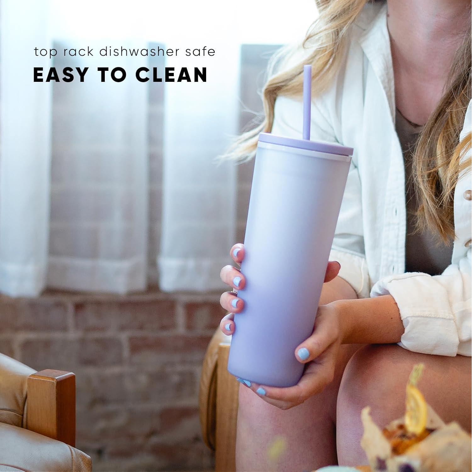 Vaso Reutilizable Simple Modern 24oz Negro Medianoche Sin BPA