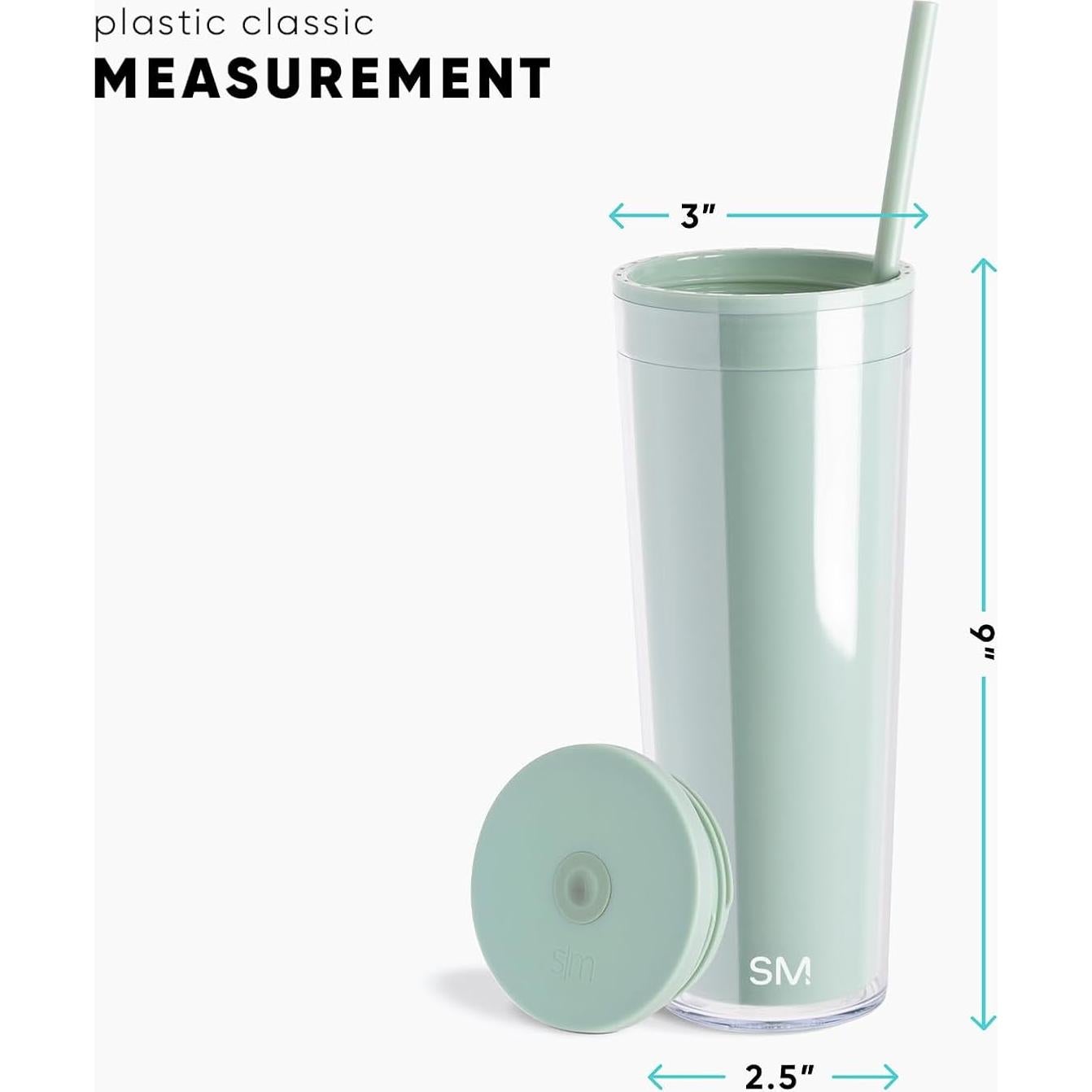 Vaso Reutilizable Simple Modern 24oz Negro Medianoche Sin BPA