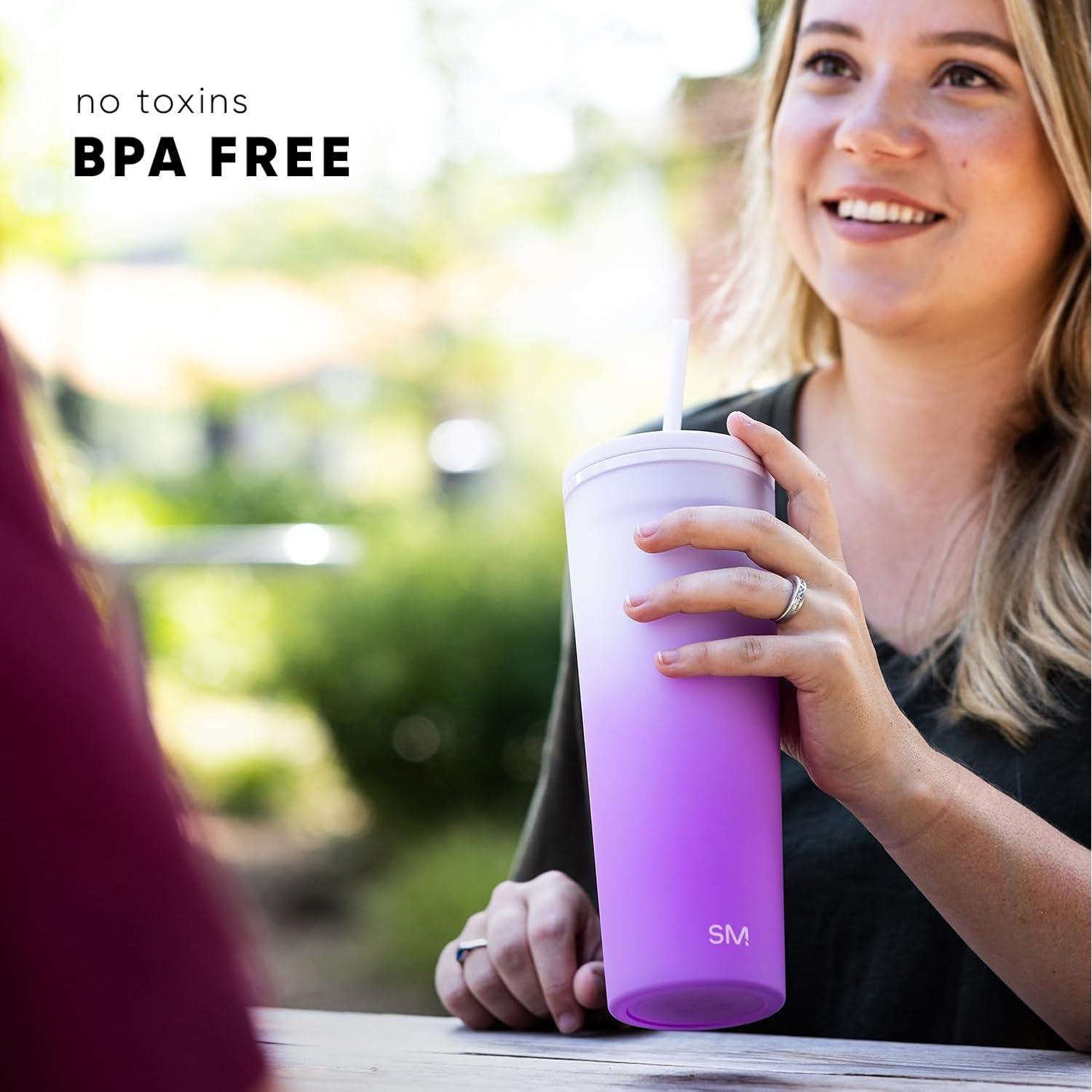 Vaso Reutilizable Simple Modern 24oz Negro Medianoche Sin BPA