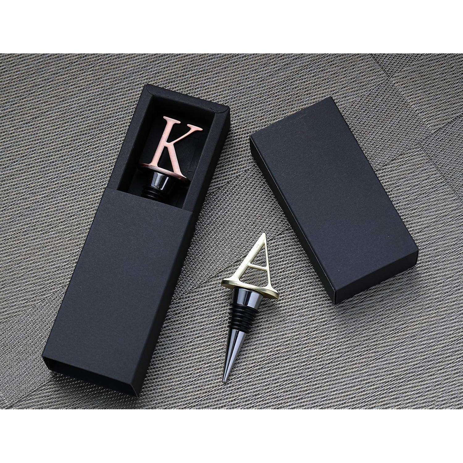 Tapones de Vino Reutilizables SANDAO Letras A Acero Inoxidable