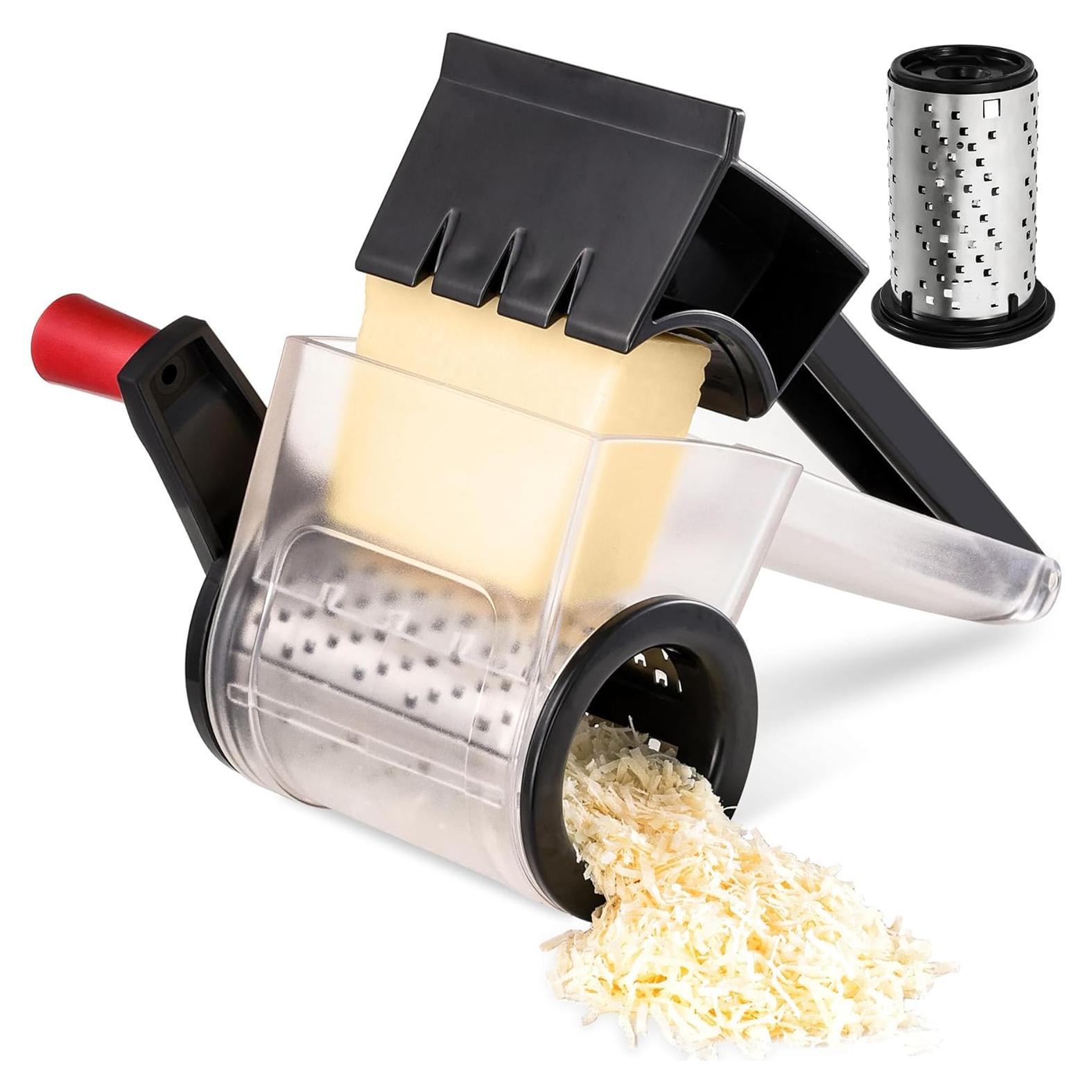 Rallador de Queso GDL Negro, Acero Inoxidable, Apto Lavavajillas