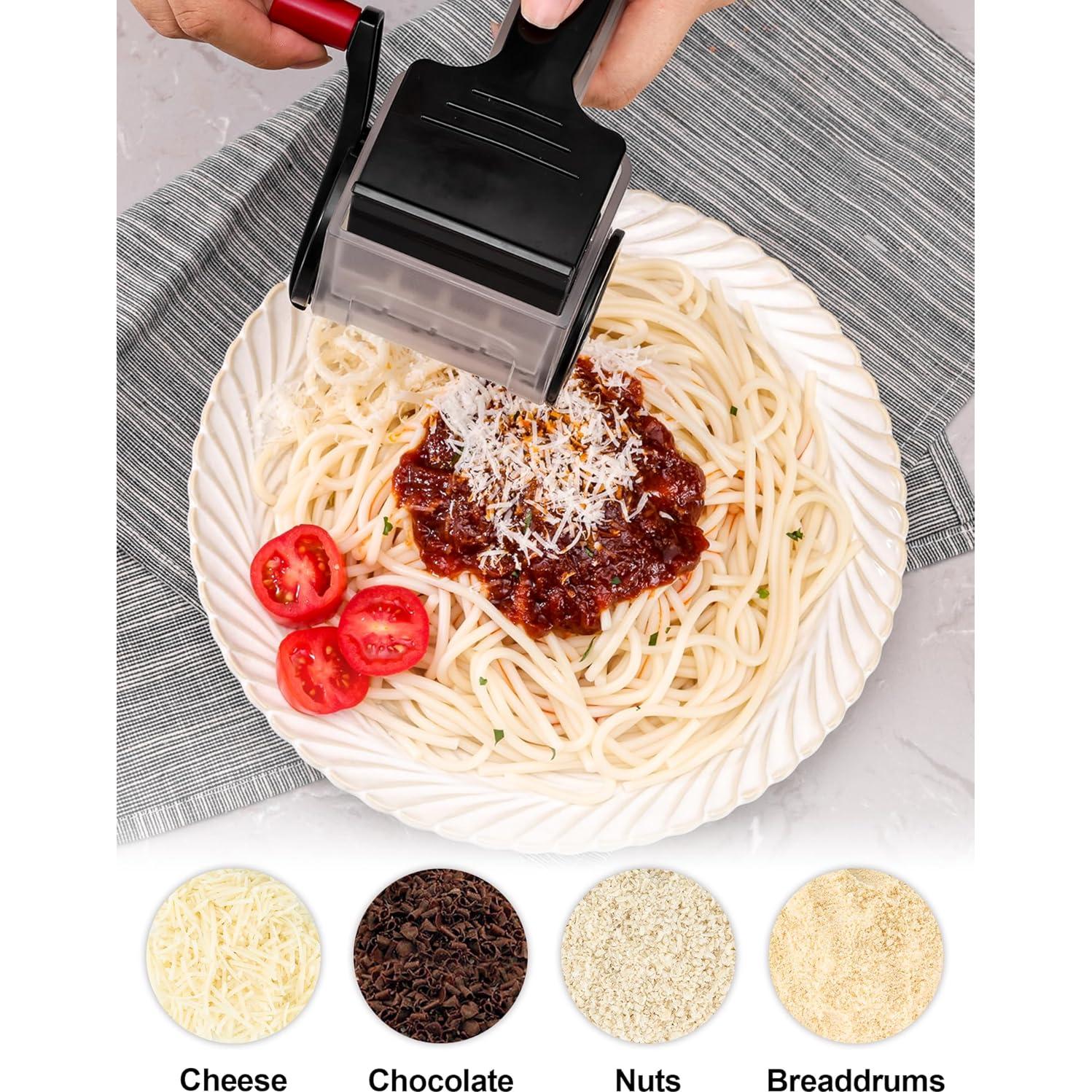 Rallador de Queso GDL Negro, Acero Inoxidable, Apto Lavavajillas