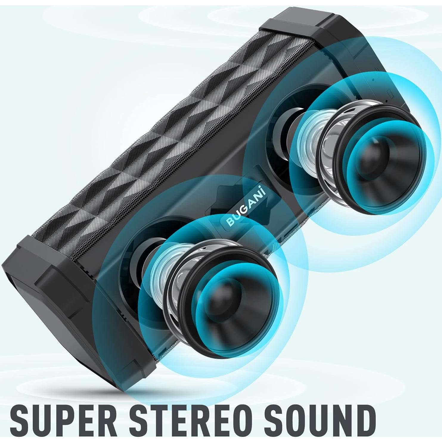 Altavoces Bluetooth Portátiles BUGANI M99 TWS 40W Impermeables