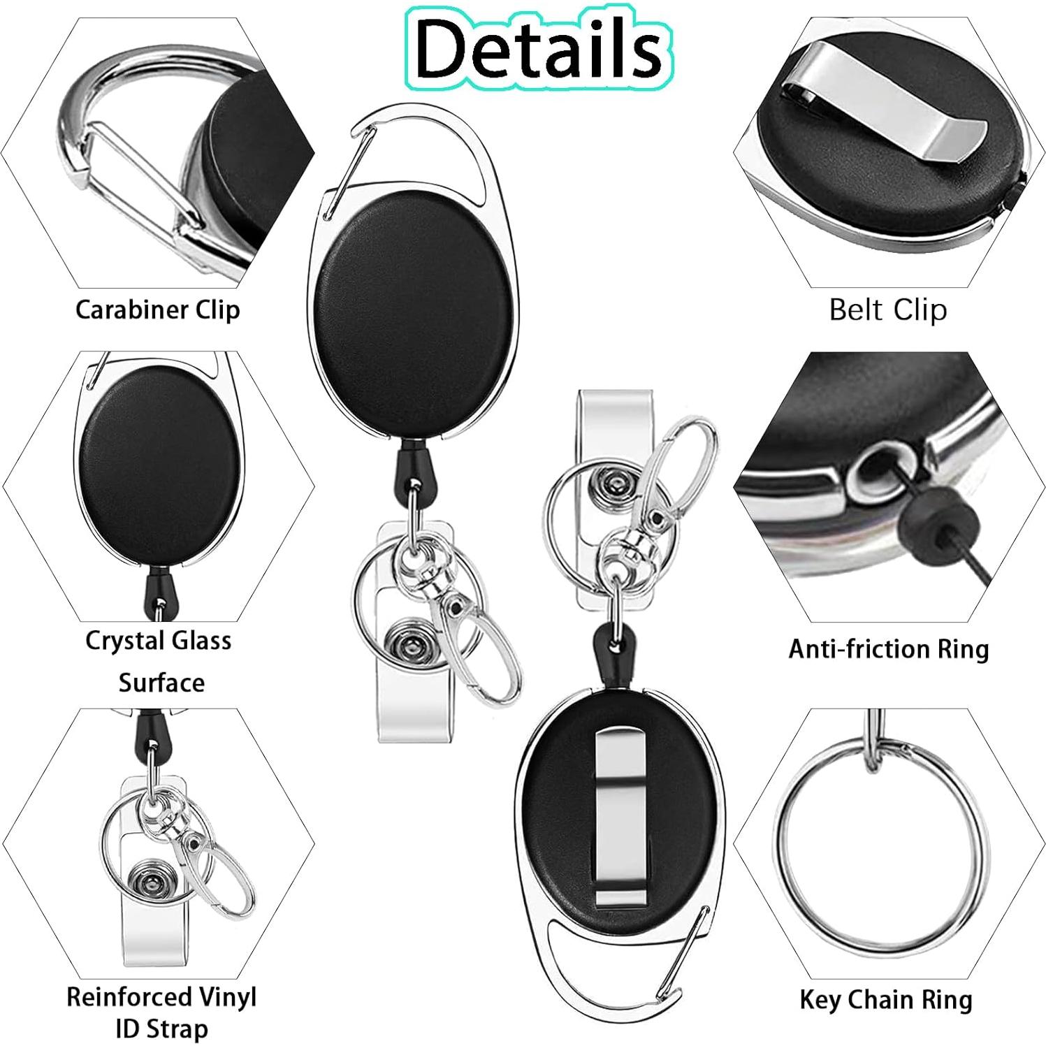 Soporte de Identificación GIANCOMICS con Cinta Retráctil Negra