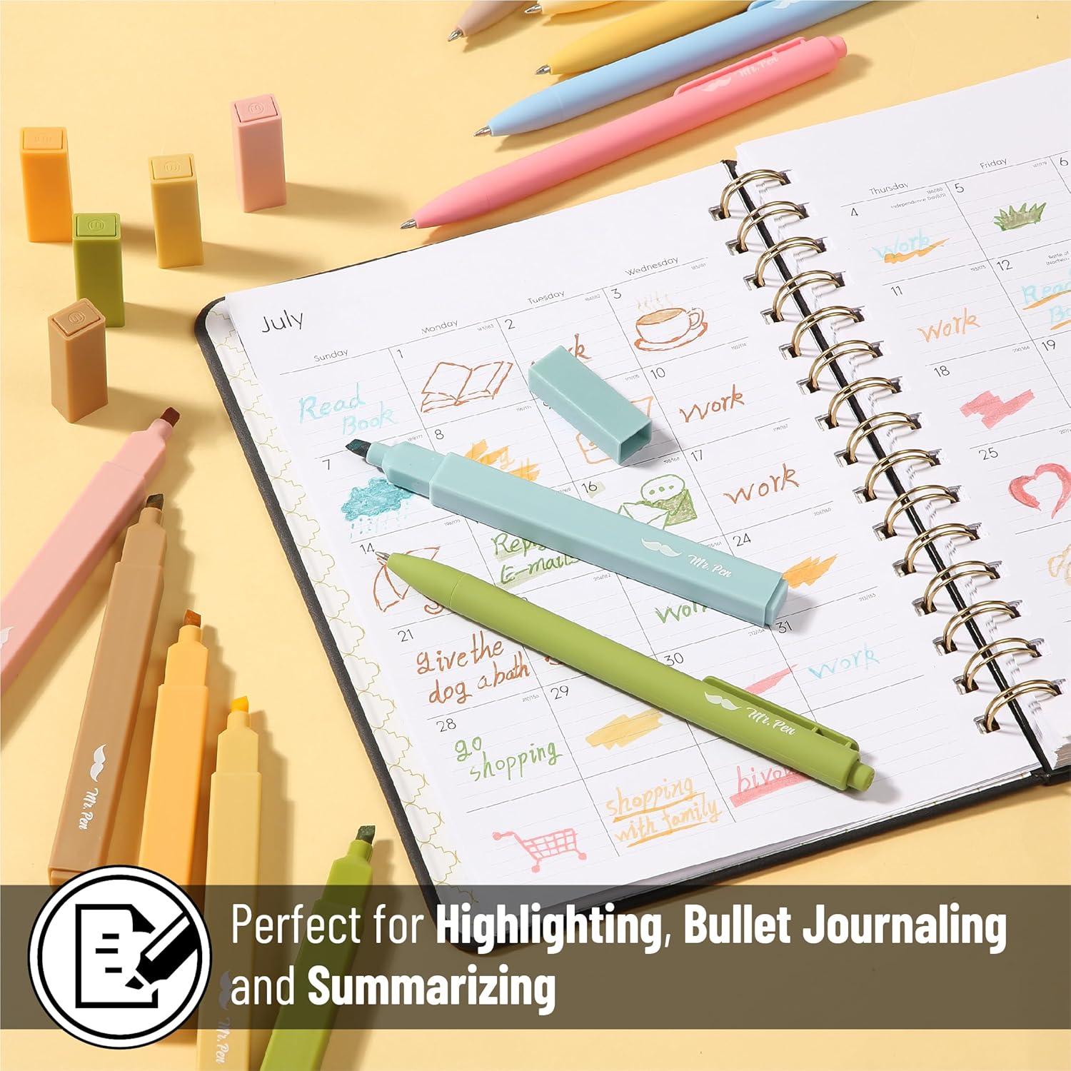 Marcadores y Bolígrafos de Gel Mr. Pen, Paquete de 12, Colores Brillantes