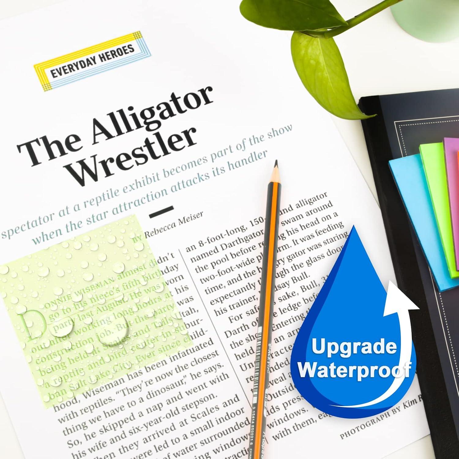 Notas Adhesivas Transparentes MIUTME 500 Pcs 7 Colores 7.62 cm