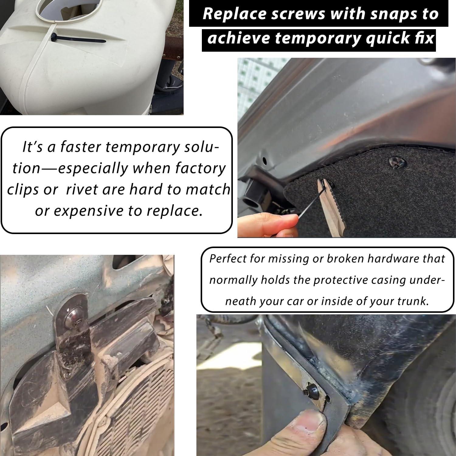 50 Piezas Hebilla Universal de Nylon Seodon para Coche