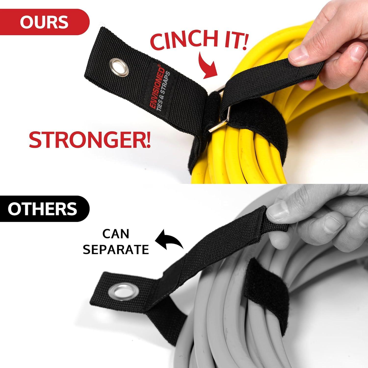 Correas Colgantes Nylon ENVISIONED 2.54 cm x 20.32 cm - 4 Piezas