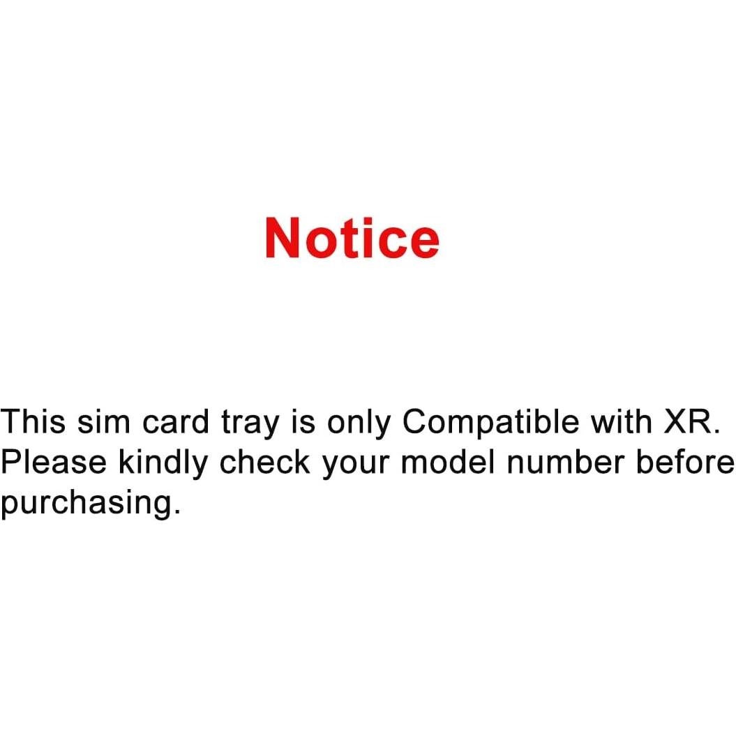Bandeja de SIM de Reemplazo Perzework para iPhone XR Negra