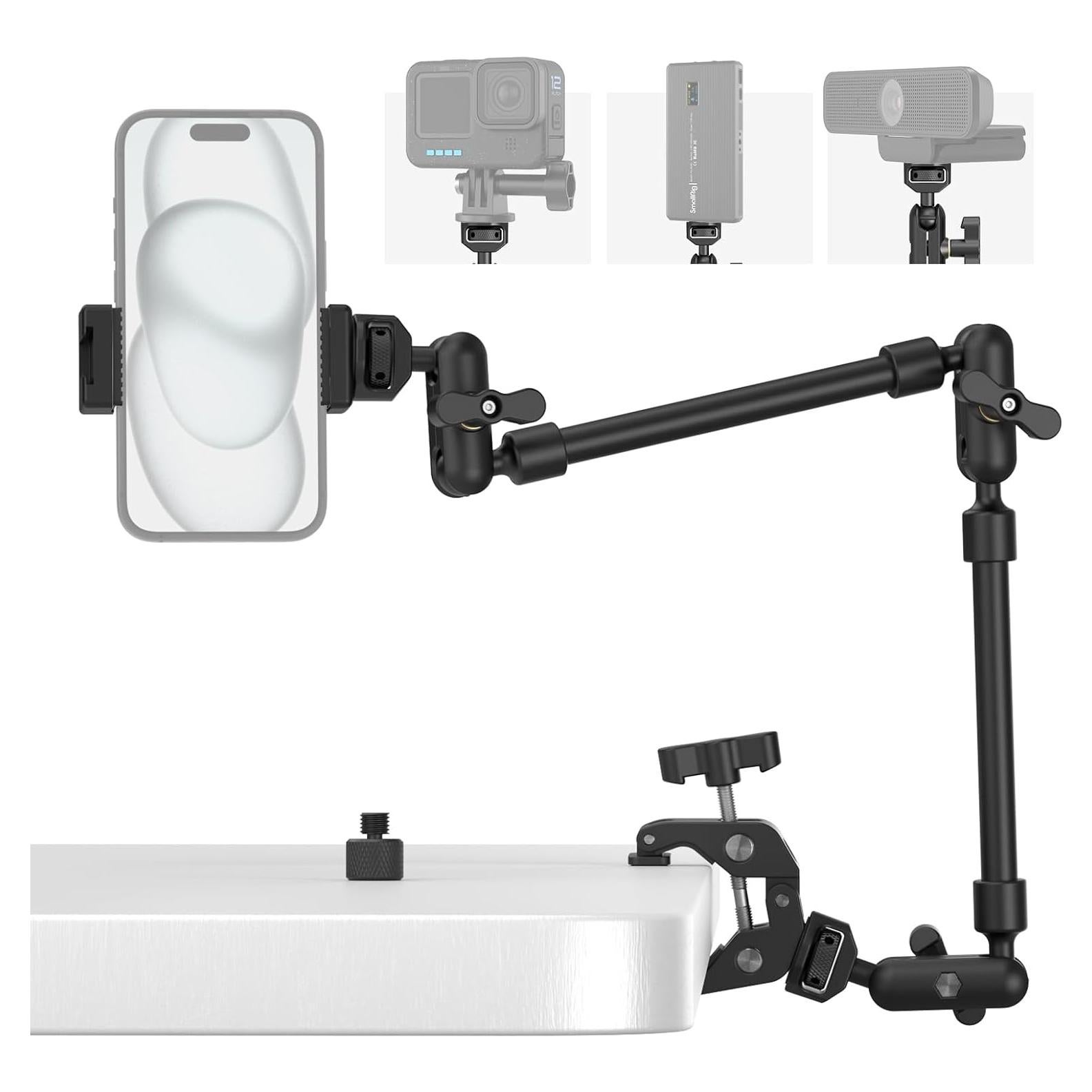 Brazo Mágico SMALLRIG 56cm con Abrazadera y Soporte