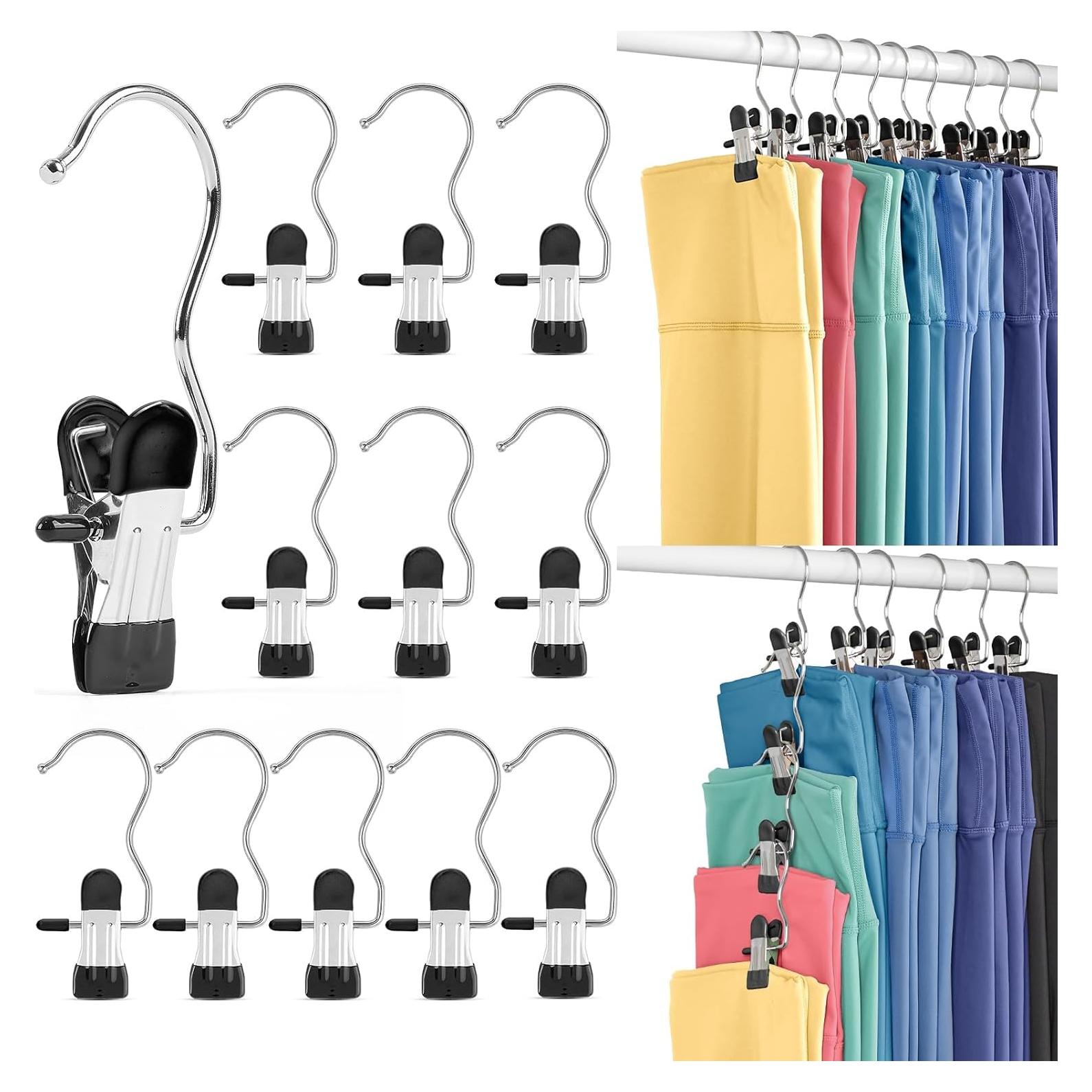 Organizador de Leggings HOUSE DAY - 10 Perchas de Metal con Clips