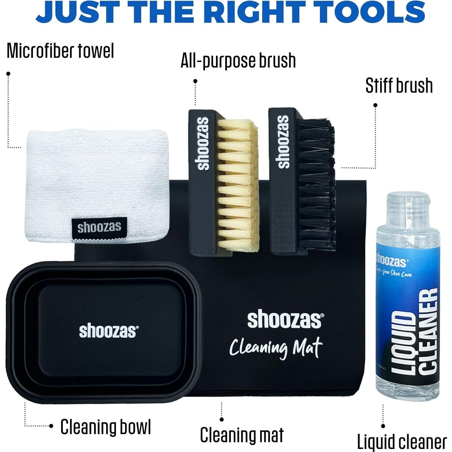 Kit de Limpieza de Zapatos Shoozas - 6 Piezas, No Tóxico