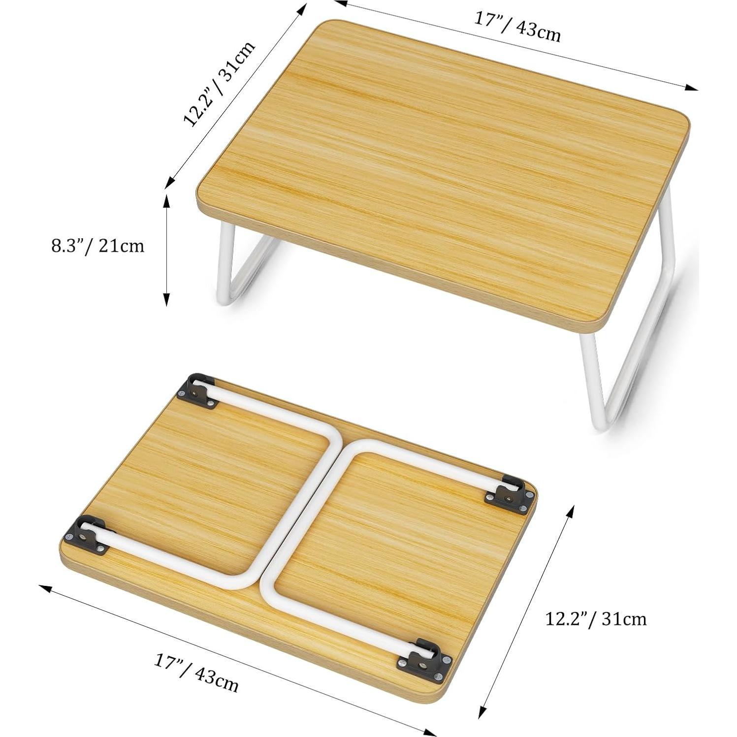 Bandeja Plegable para Computadora Portátil Ybj-ake Beige 43x31 cm