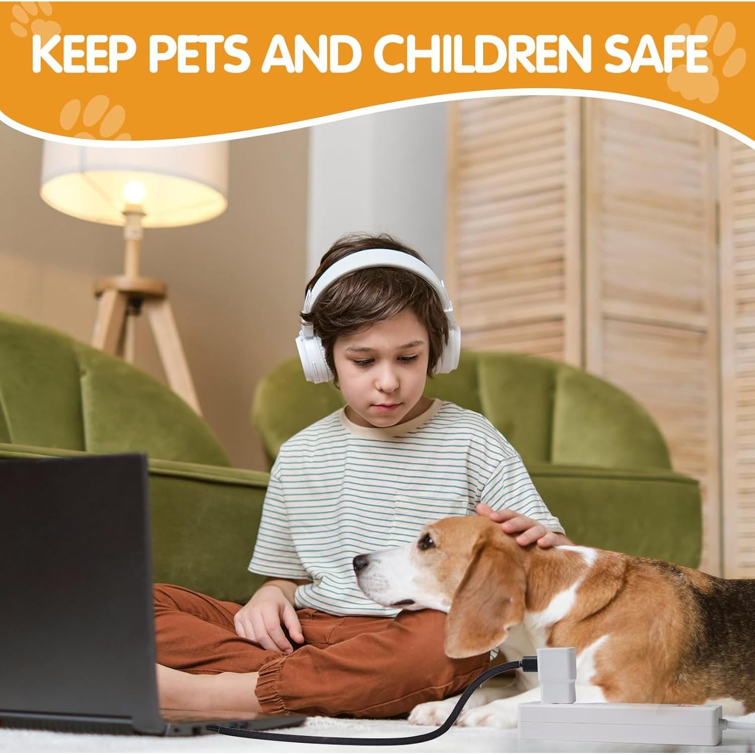 Protector de Cables para Mascotas Poen 3 Pack 3m Negro