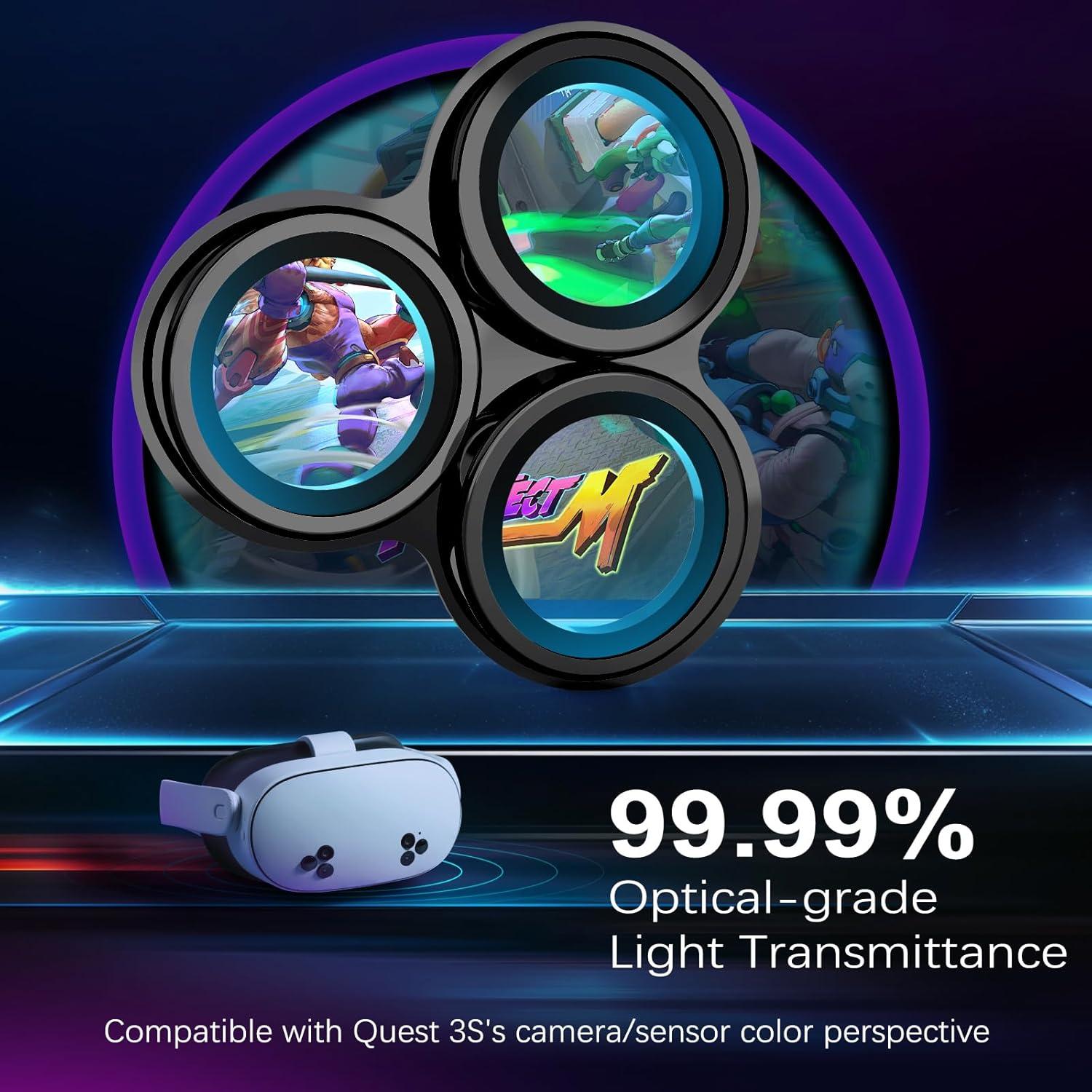 Protector de Lente Oculus Meta Quest 3 Vidrio Templado 9H