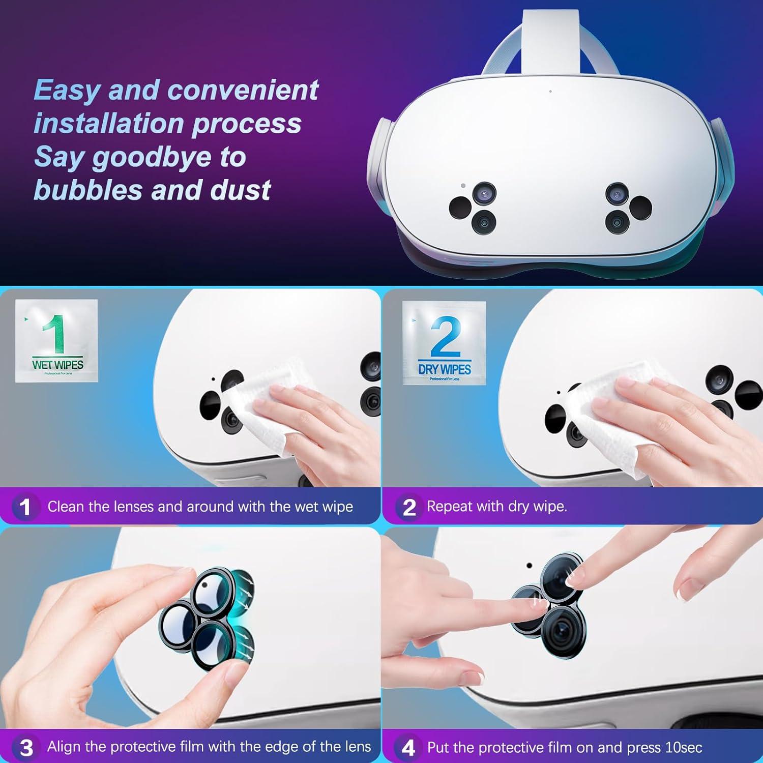 Protector de Lente Oculus Meta Quest 3 Vidrio Templado 9H