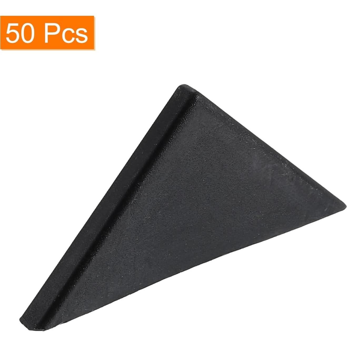 Protectores de Esquinas de Plástico uxcell 50 Pcs 2x50mm Negro