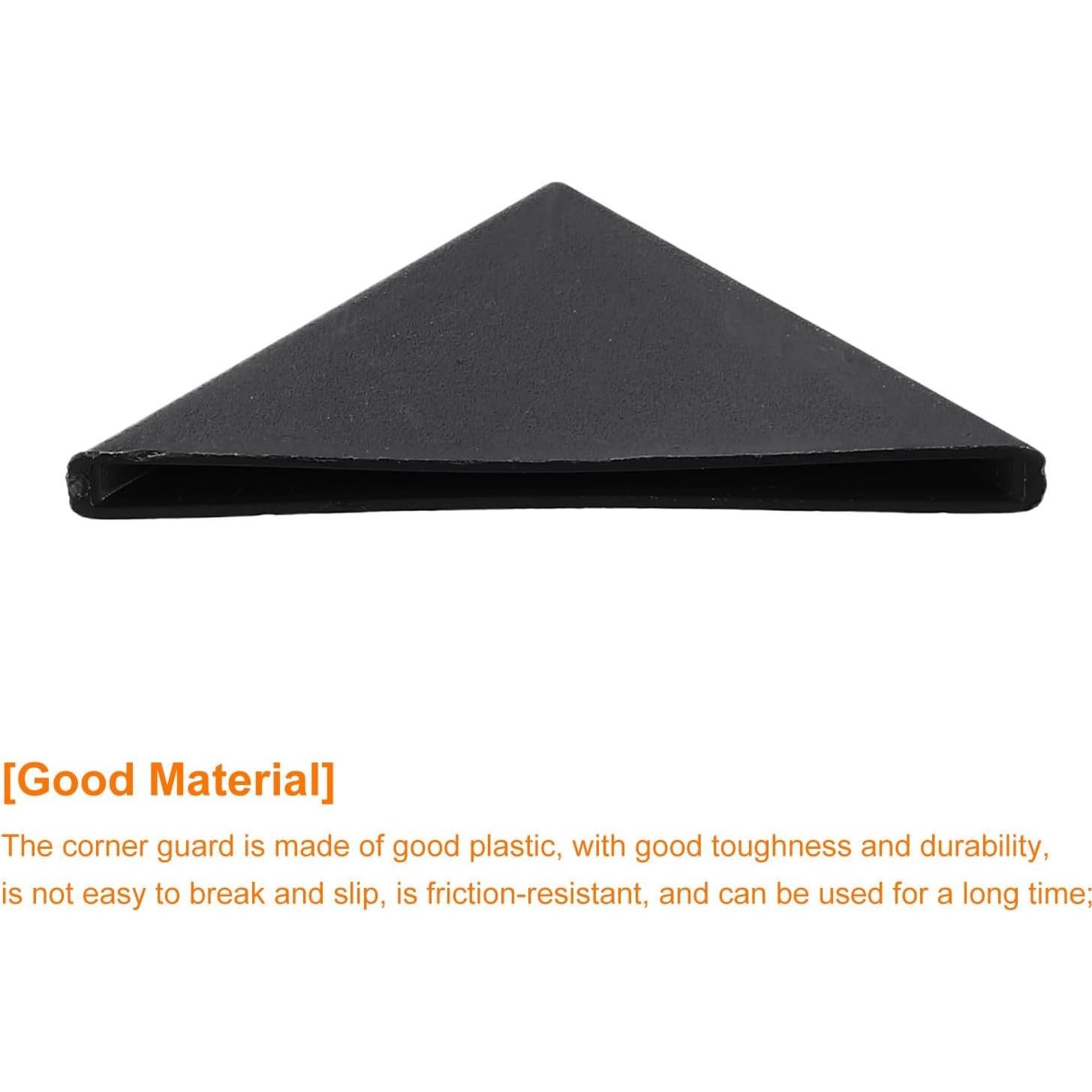 Protectores de Esquinas de Plástico uxcell 50 Pcs 2x50mm Negro