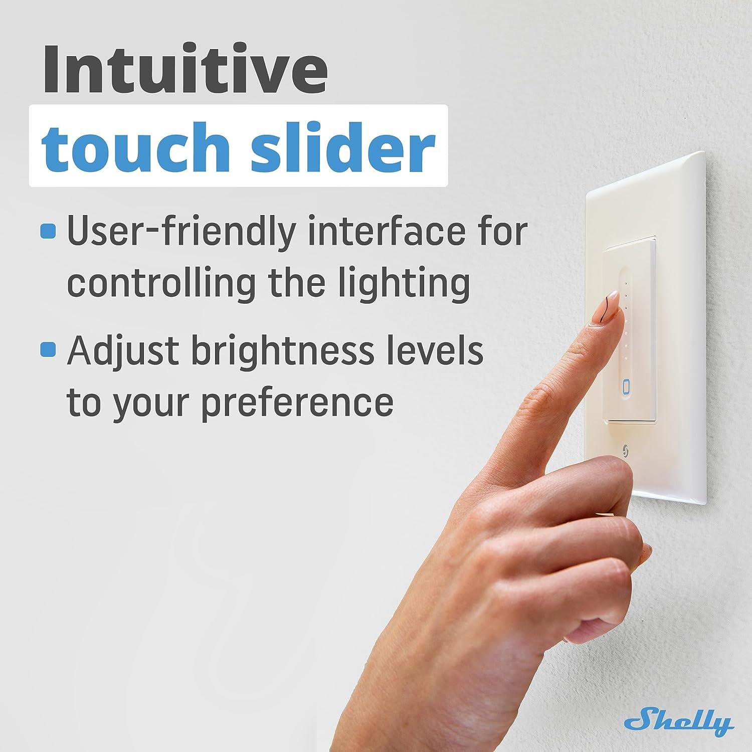 Dimmer de Pared Shelly Plus WiFi | Control Inteligente de Luz