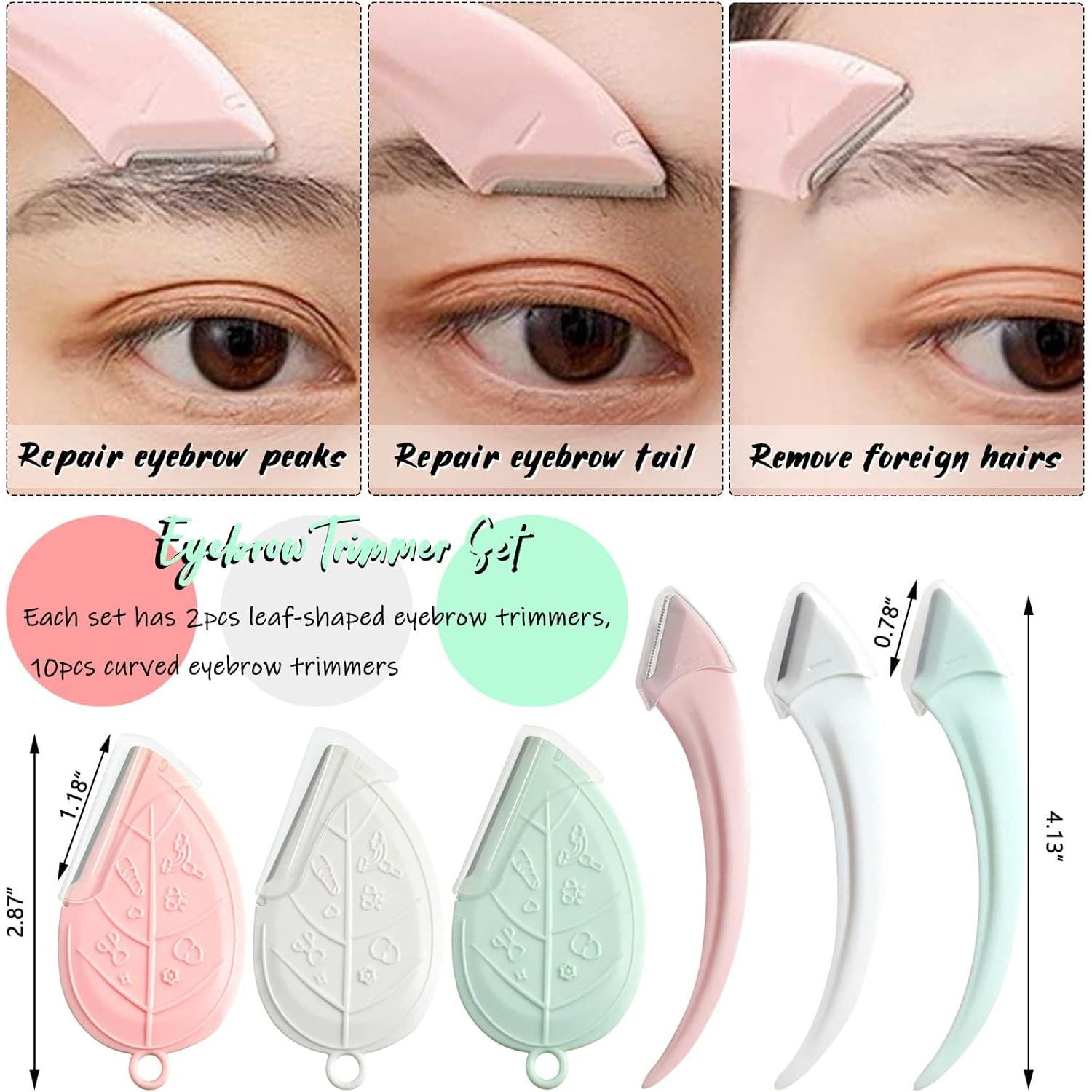 Juego de Recortadores de Cejas ONEUPIN 12 Piezas Acero Inoxidable