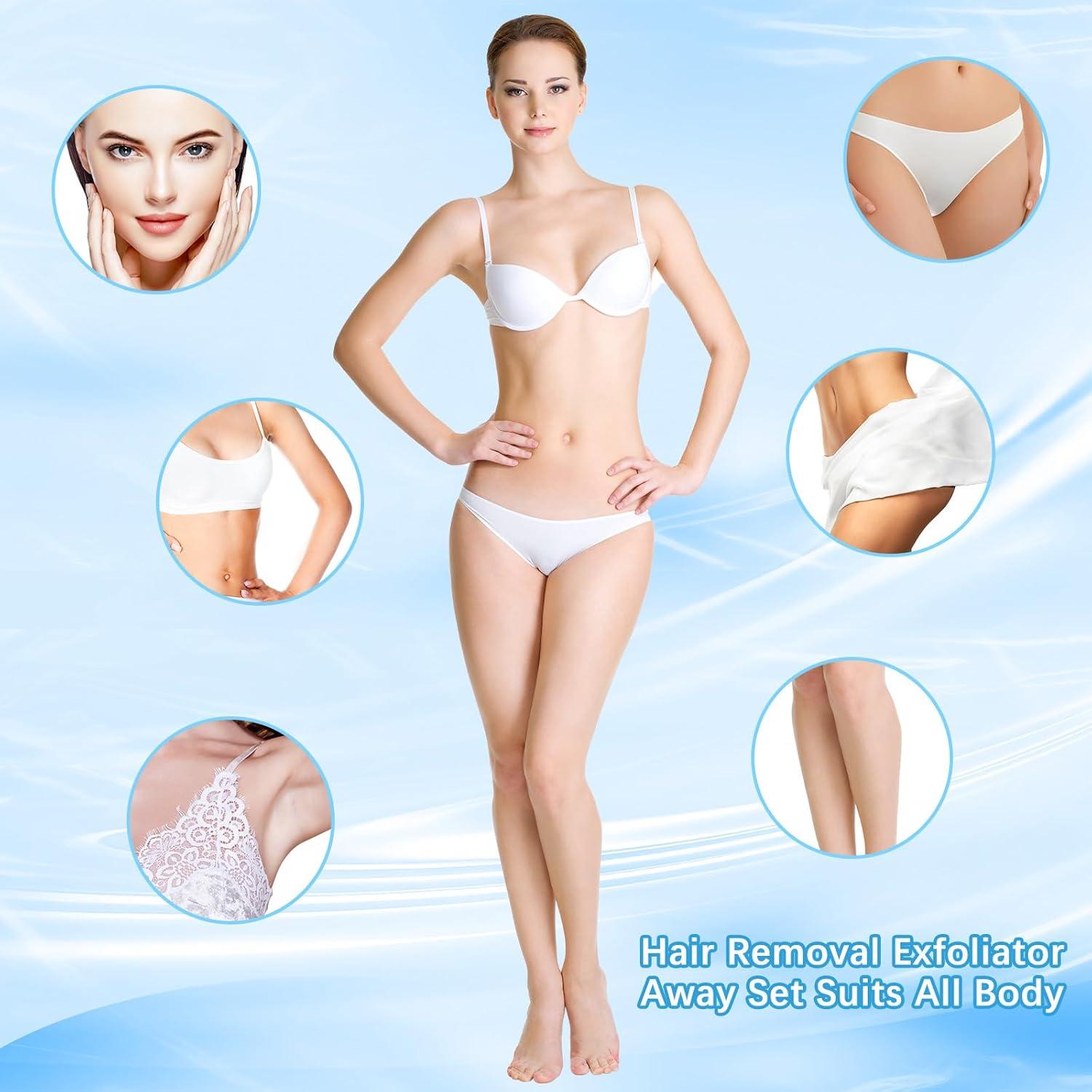 Chumia Kit de Depilación 102 Piezas - Almohadillas y Lija