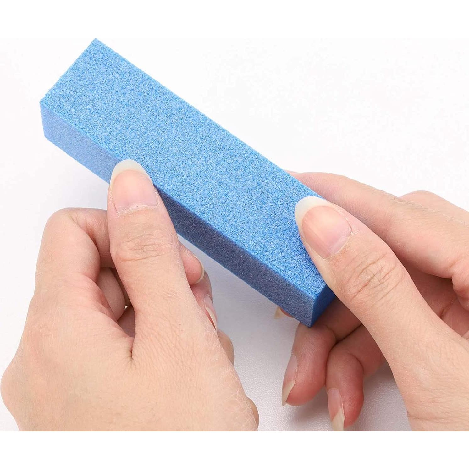 Paquete de 20 Bloques de Pulido de Uñas acDesign 60/100 Grano Azul