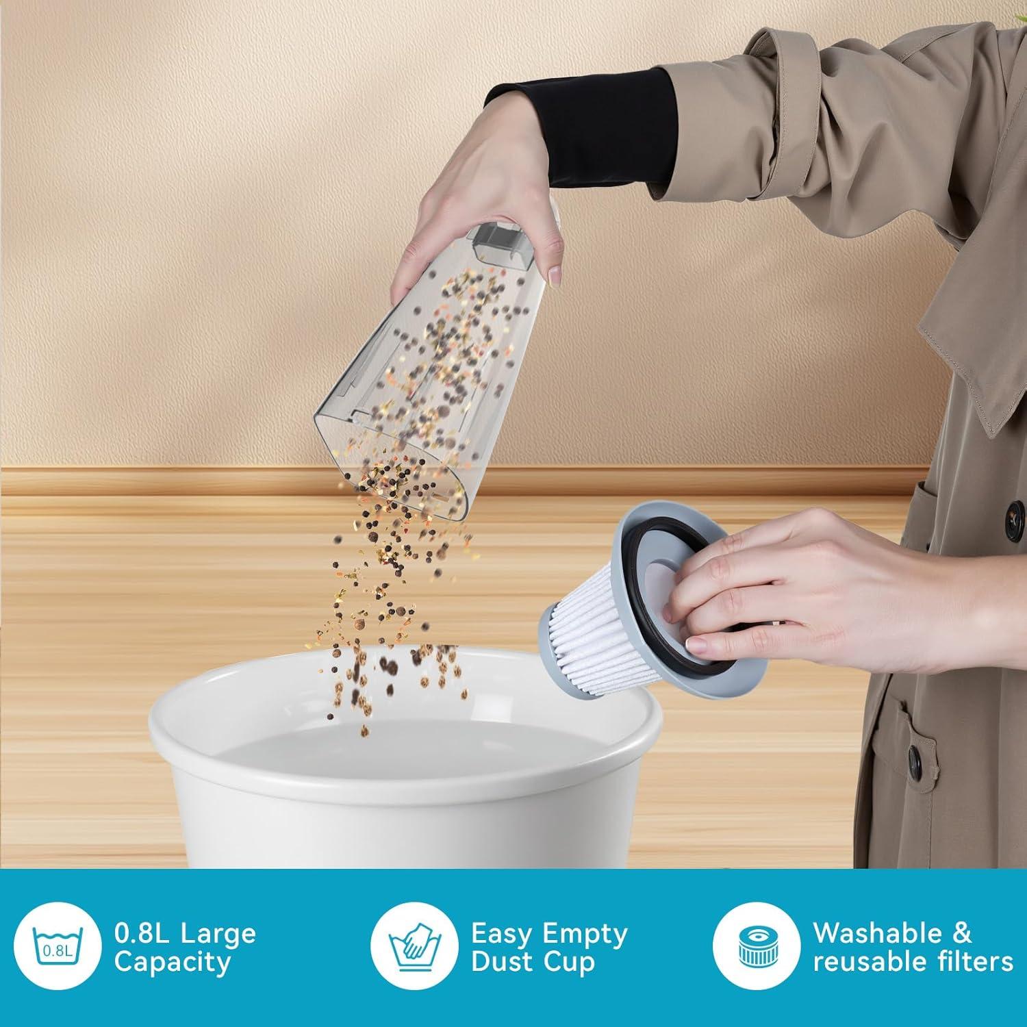 Aspiradora con cable TC-JUNESUN 4 en 1 15Kpa HEPA 0.8L