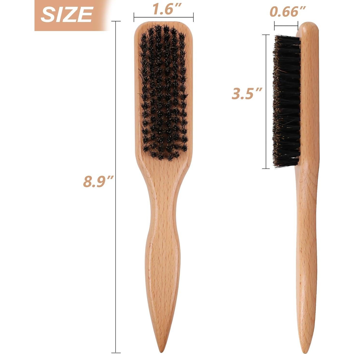 Cepillo para Cabello OWIIZI Slick Back de Cerdas de Jabalí