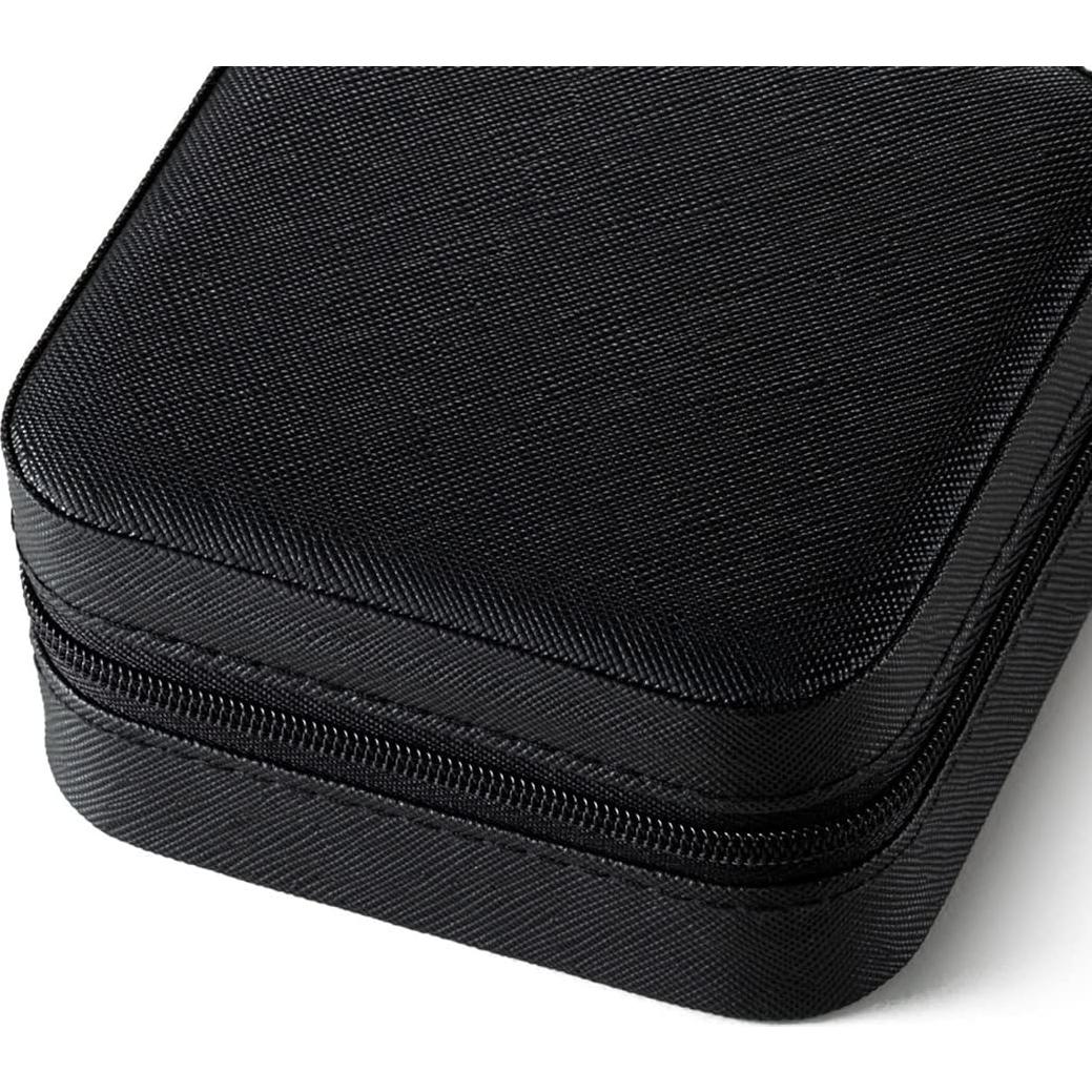 Estuche de Joyería de Viaje Pewmog - Negro, 10x10x5 cm
