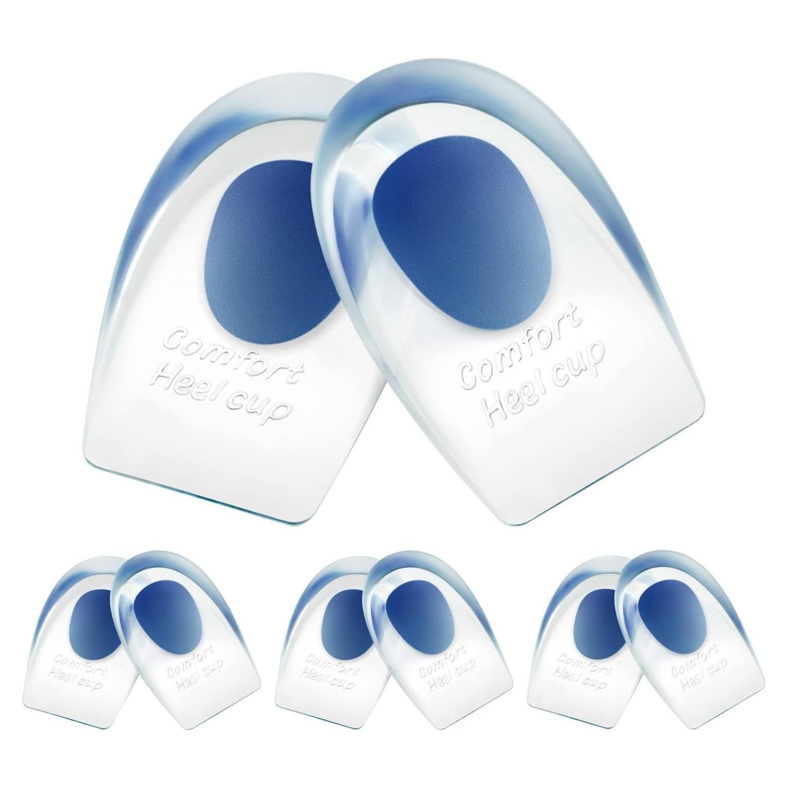 Copas de talón de gel Homergy para tendinitis y fascitis plantar - 6 pares