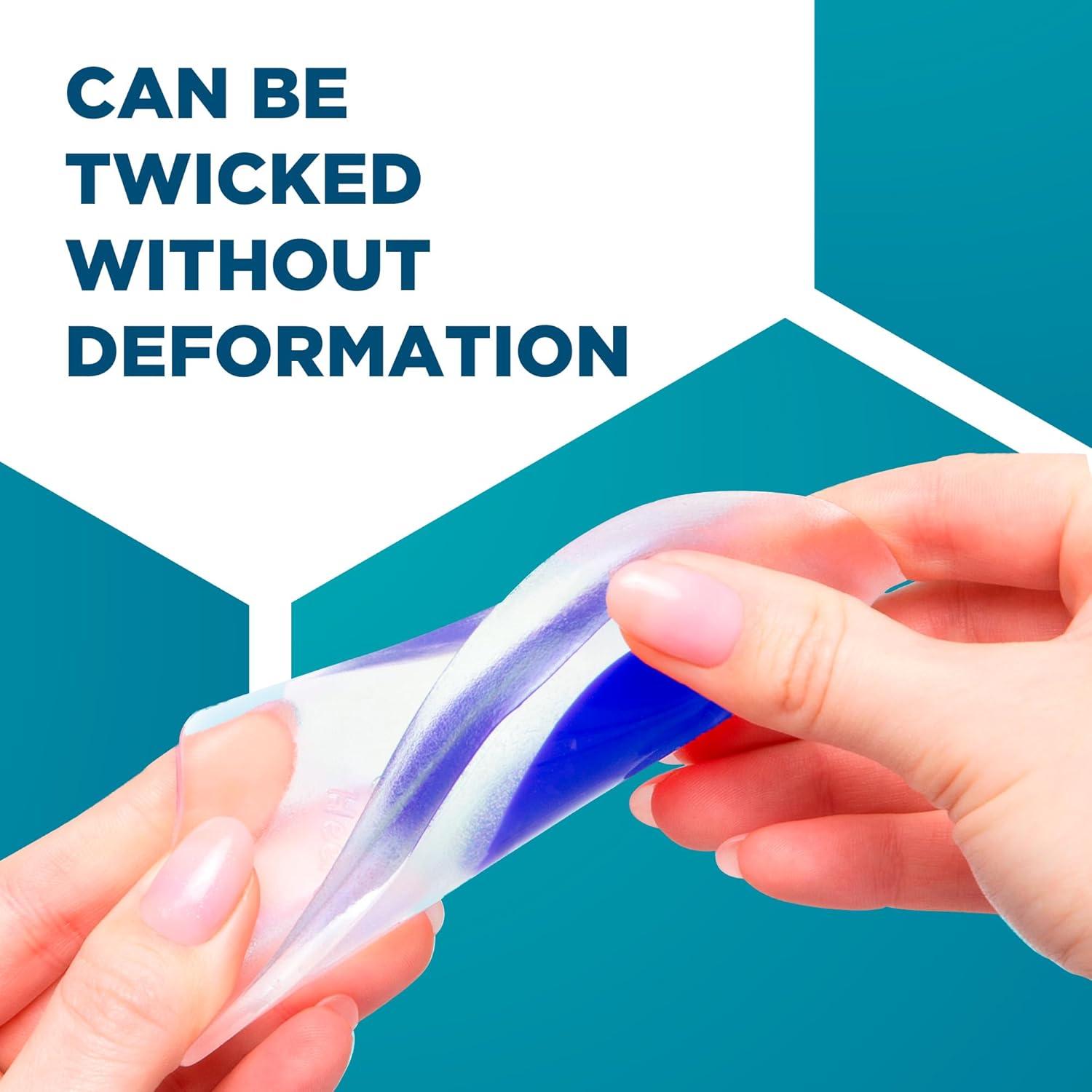 Copas de talón de gel Homergy para tendinitis y fascitis plantar - 6 pares