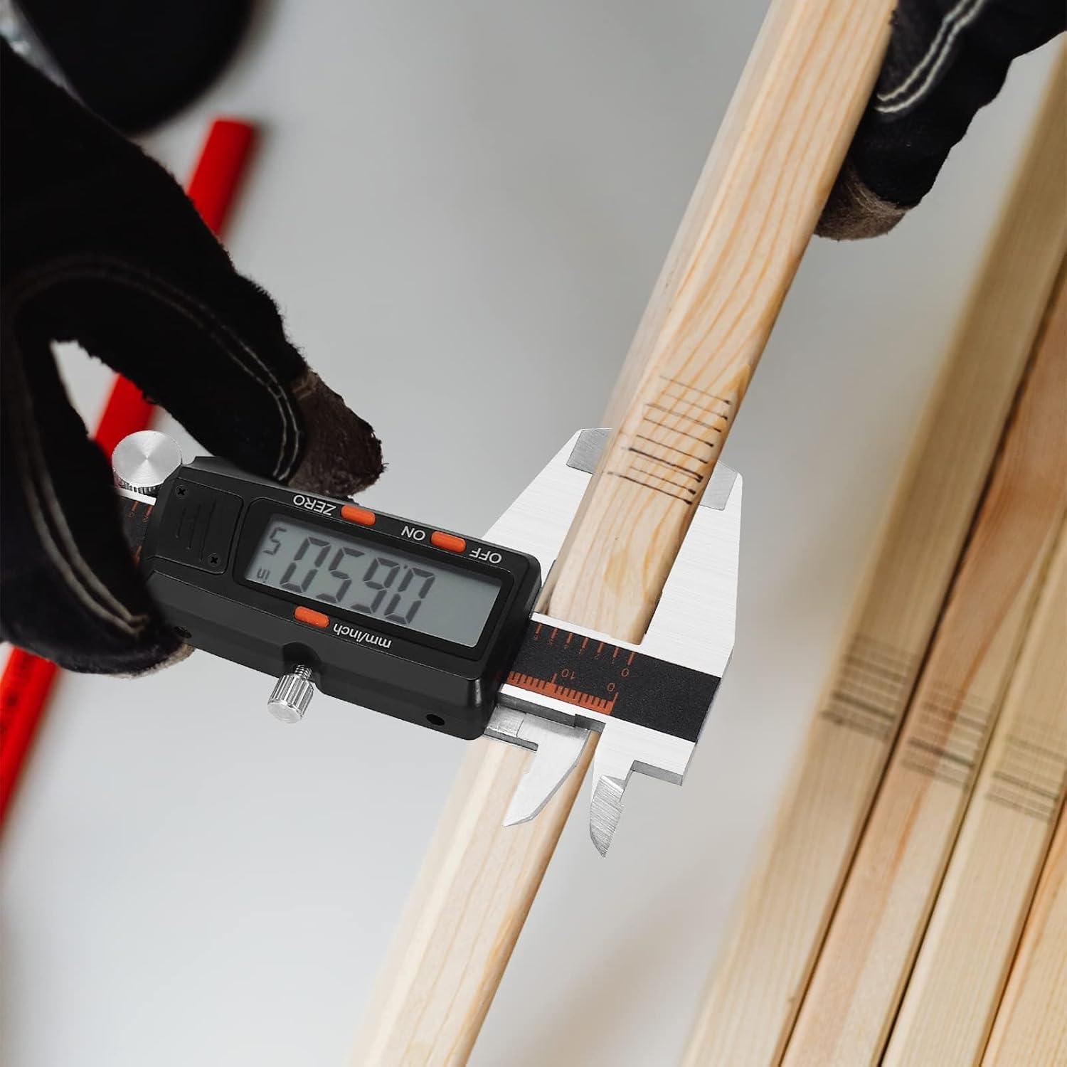 Calibre Digital HARDELL 15 cm con Pantalla LCD y Apagado Automático