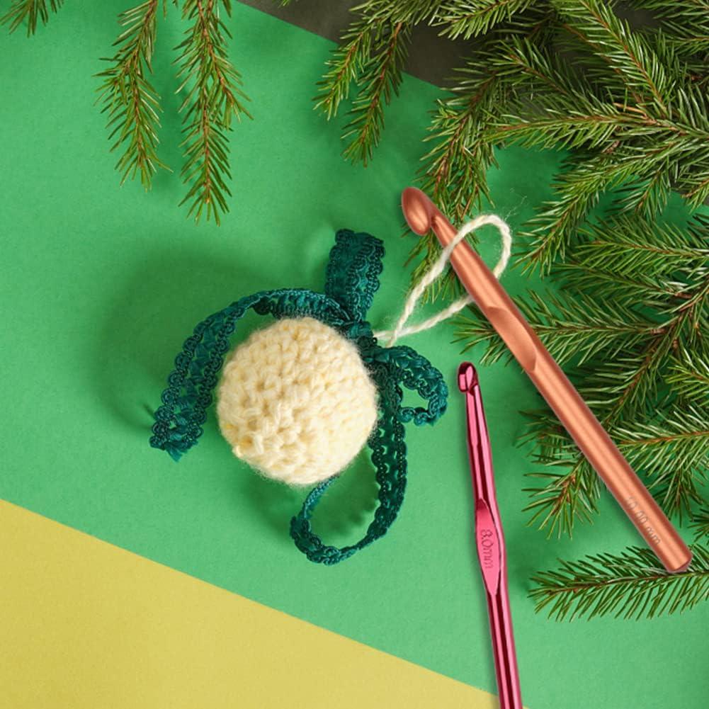 Juego de Agujas de Ganchillo QLRFFLJOY 4 pcs 8-15mm Aluminio