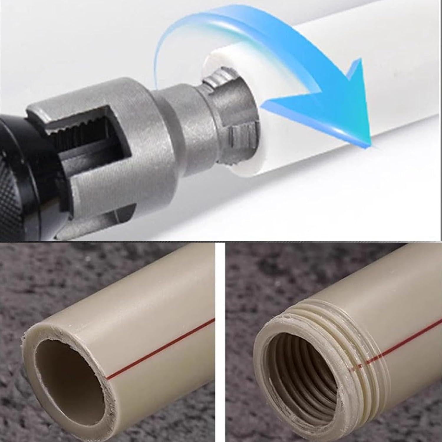 Herramienta de Corte de Roscas de Tubo PVC Piywan 2PCS 1/2" y 3/4"