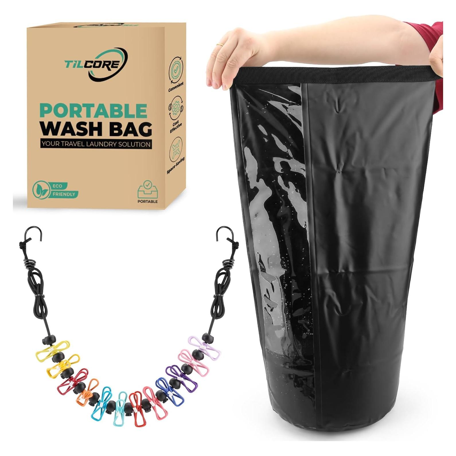 Bolsa de Lavado Portátil Tilcore - Lavadora Manual 21x18cm