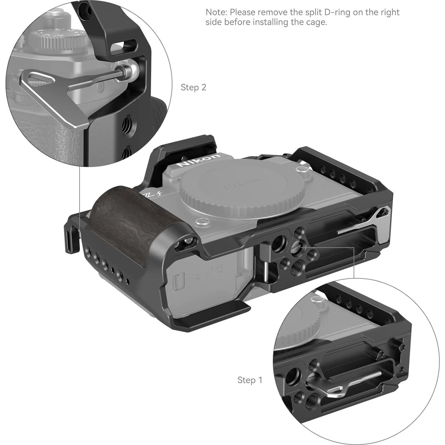 Jaula SmallRig 4261 para Cámara Nikon Z f con Empuñadura