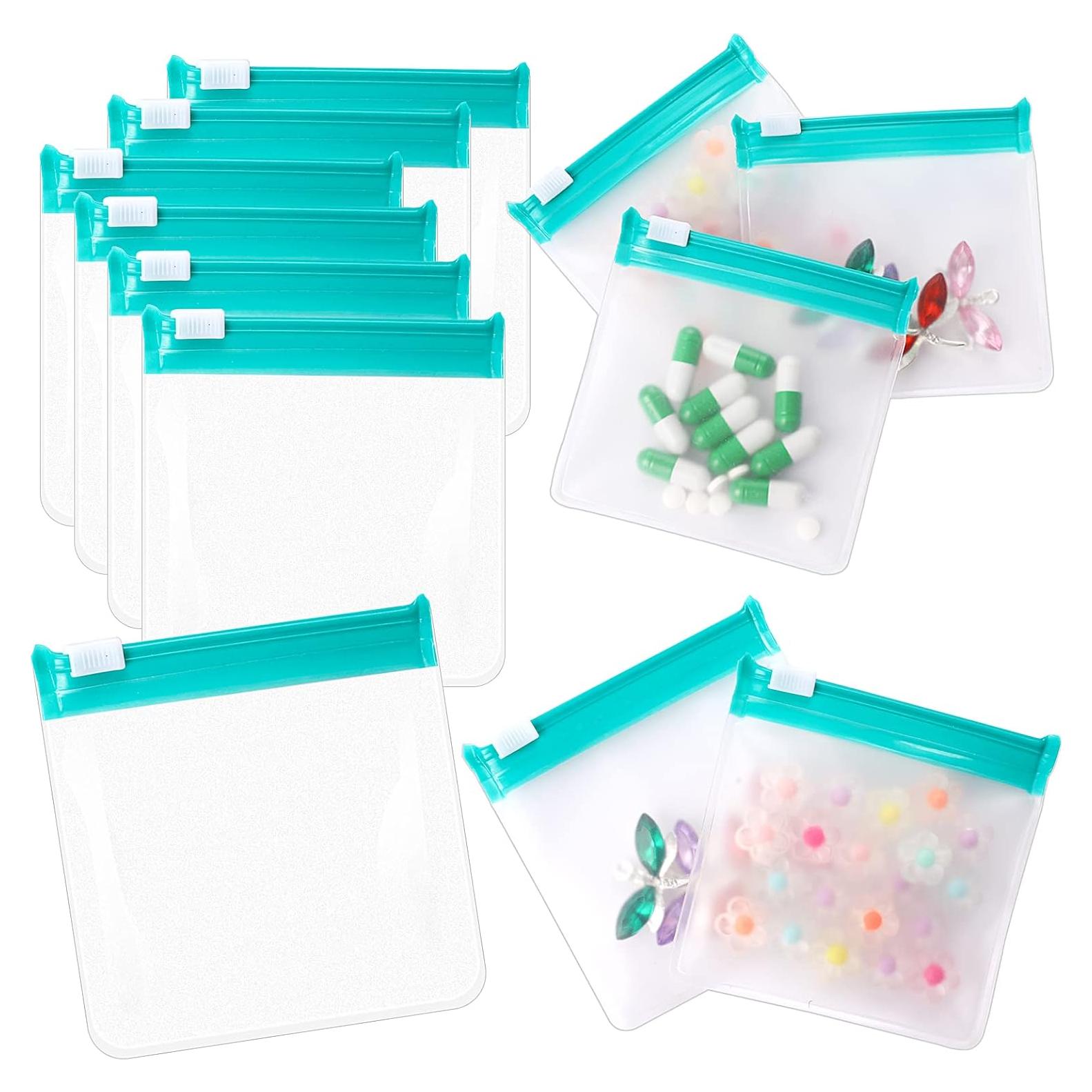 12 Bolsas de Almacenamiento Reutilizables Sliverdew 75x75mm