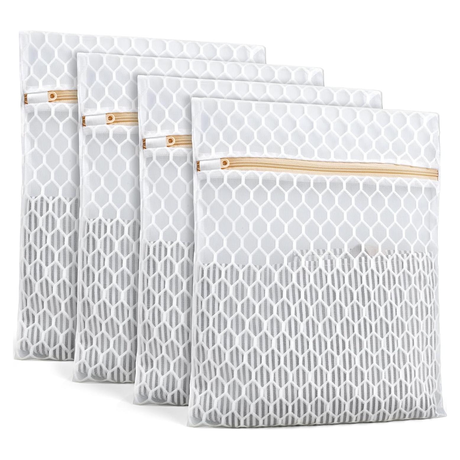 Bolsas de Lavandería de Malla Doble Capa KWULP 30.5x40.6cm 4 Piezas