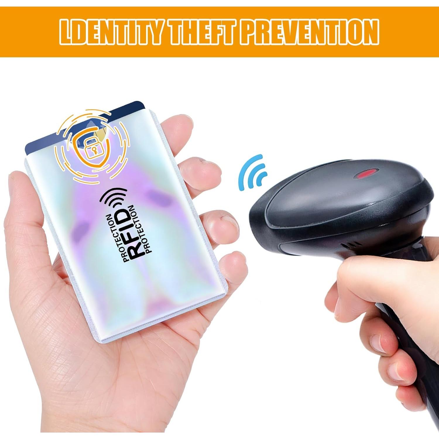 Set de 36 Fundas Bloqueadoras RFID Molain Multicolor 9.1x6.3cm