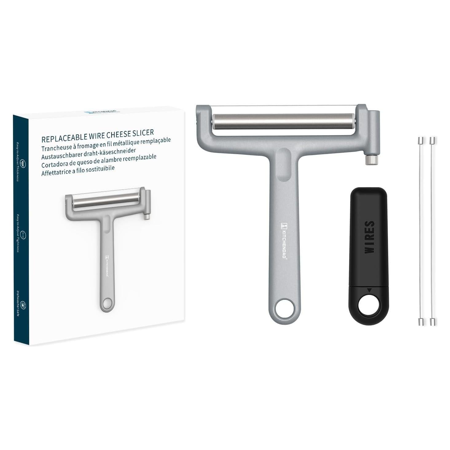Cortador de Queso KITCHENDAO KD20297S Ajustable y Apto Lavavajillas