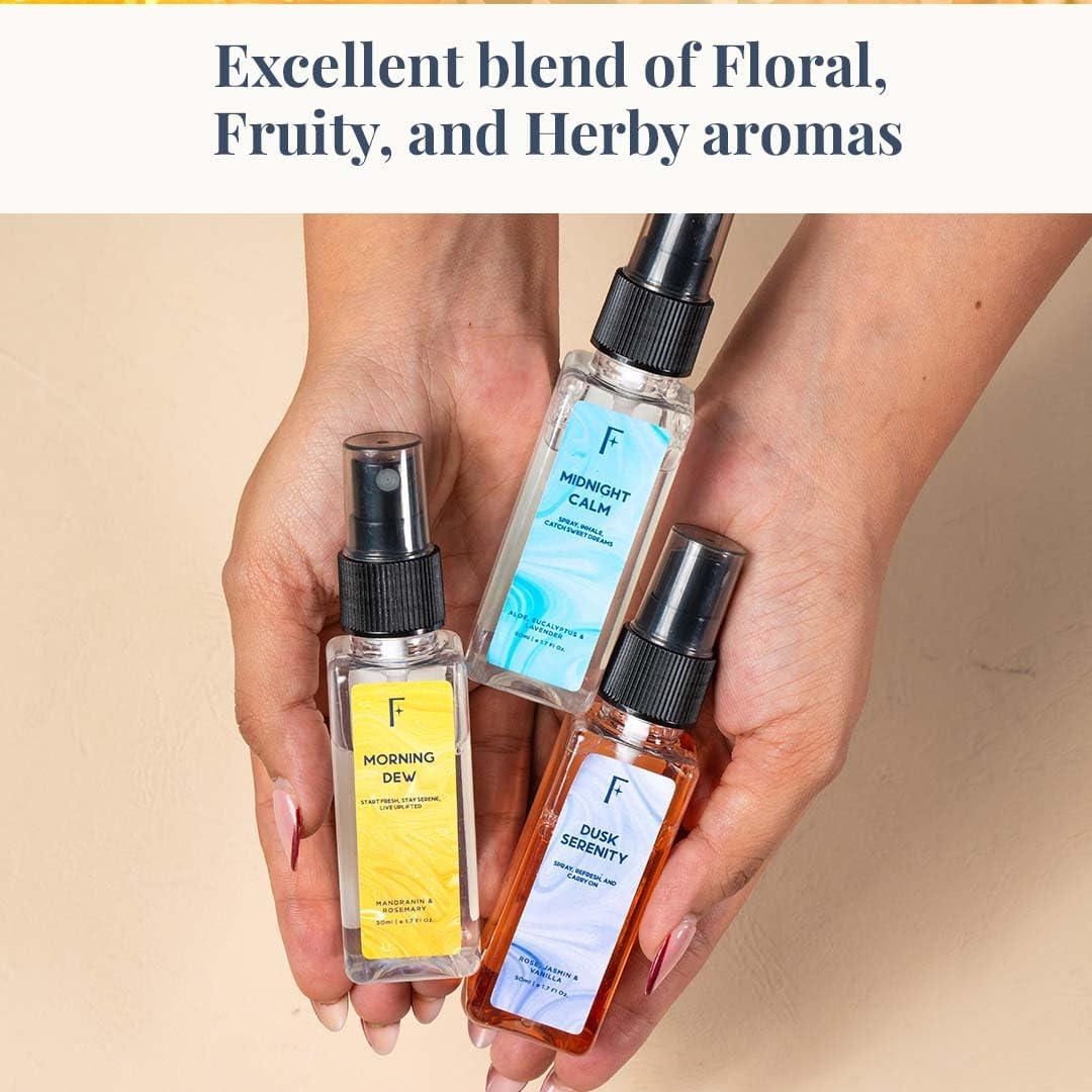 Folkulture Spray Ambientador para Baño - Set de 3 Aromas 150 ml