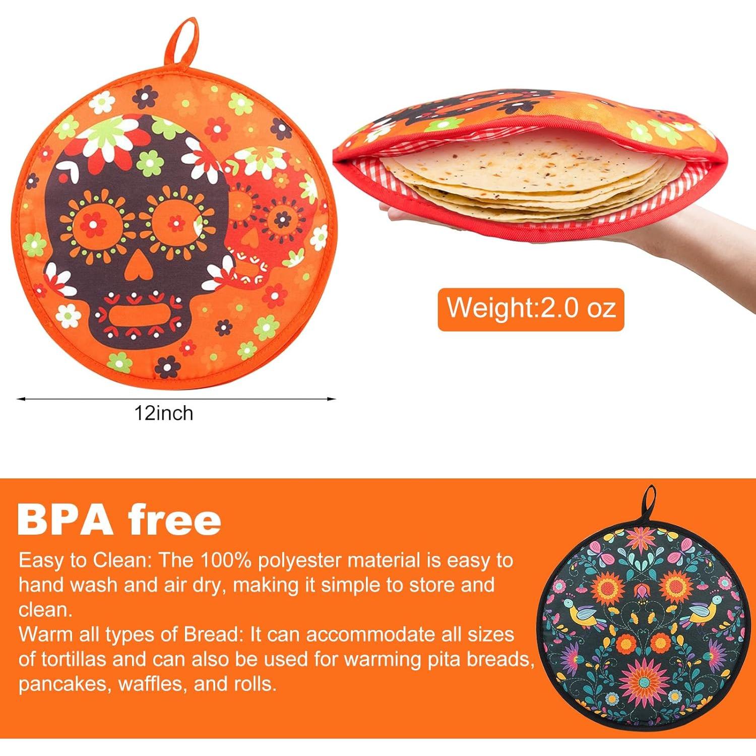 Calentador de Tortillas DKALIO 30.48 cm Aislante Microondas