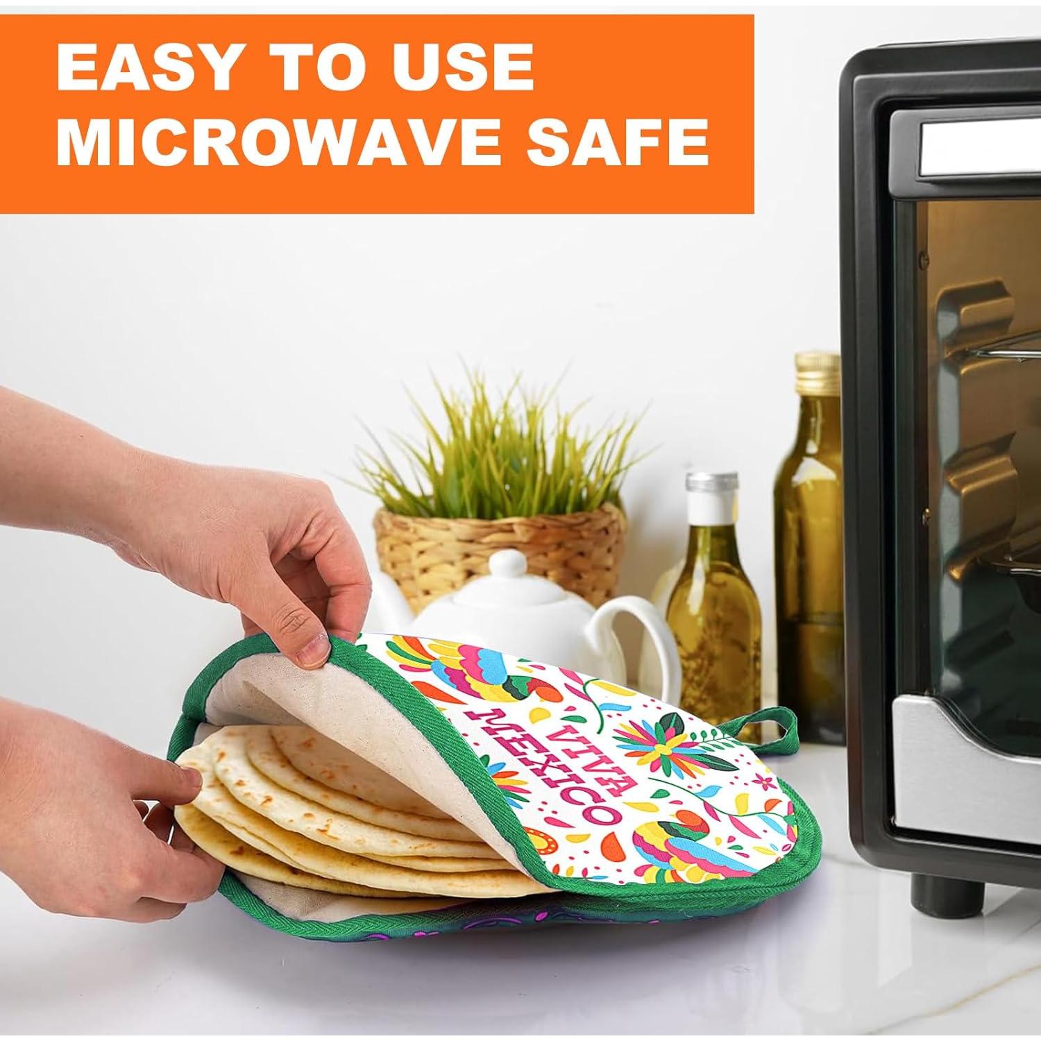 Calentador de Tortillas DKALIO 30.48 cm Aislante Microondas